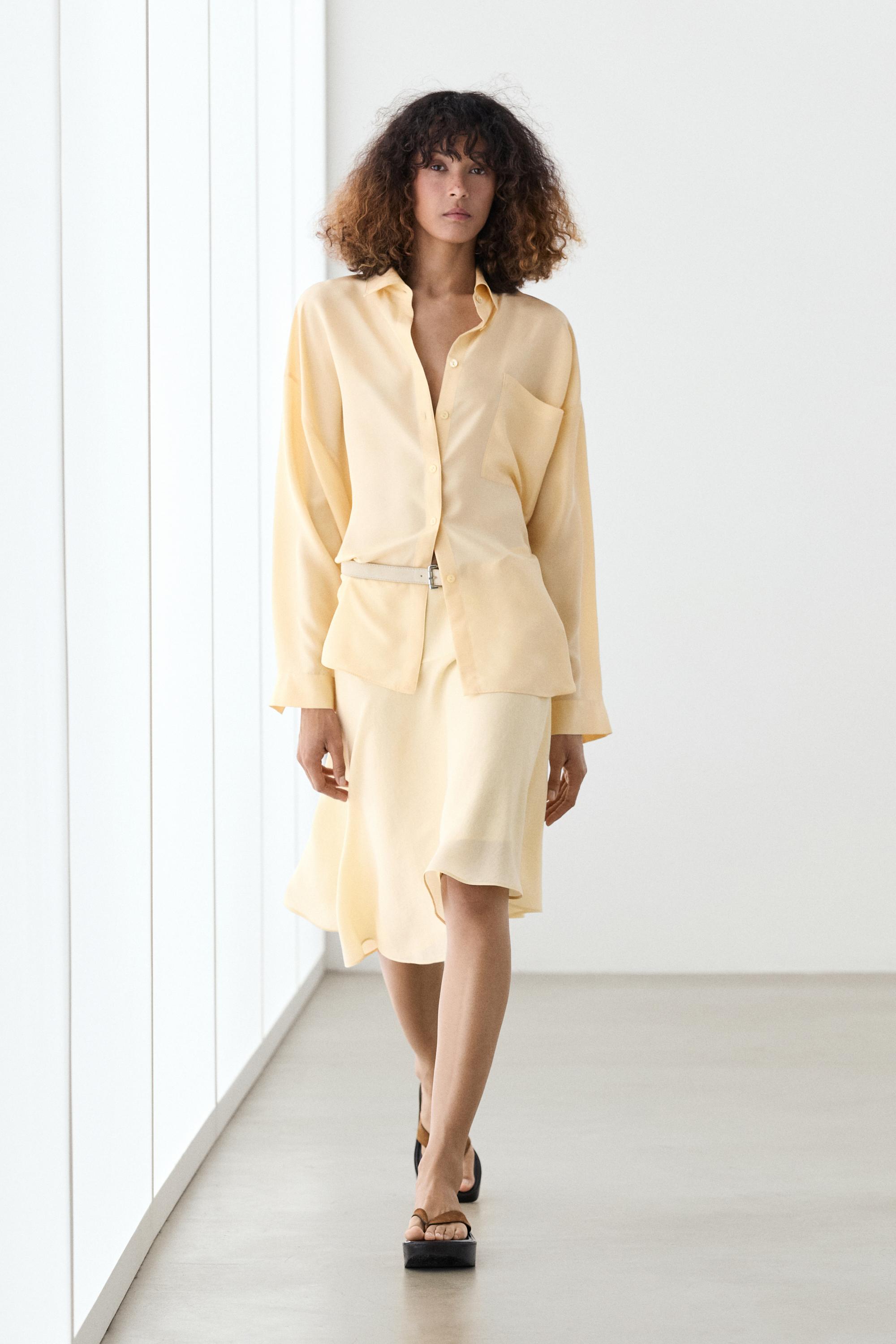 Flowing 100% silk shirt