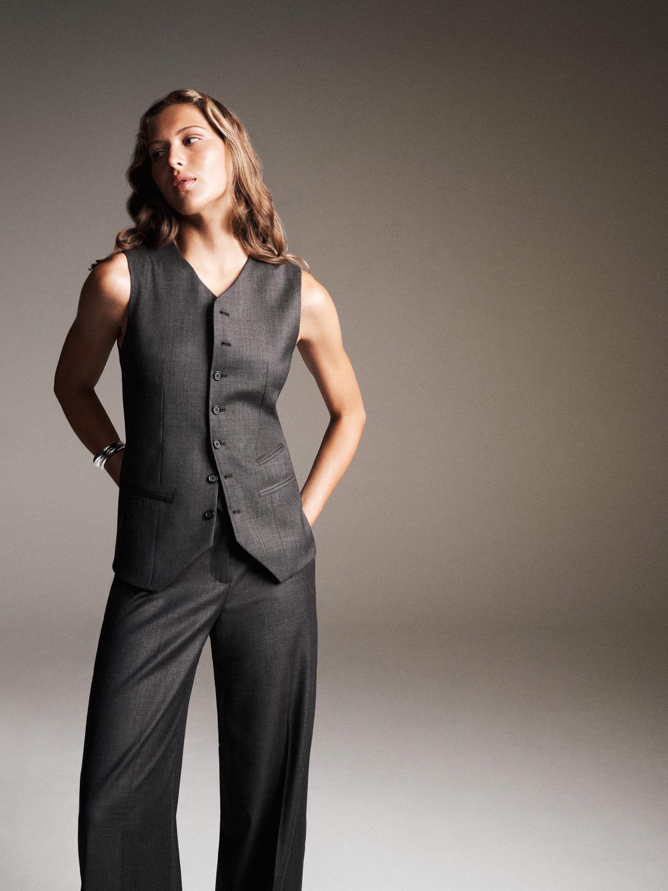 100% wool suit waistcoat