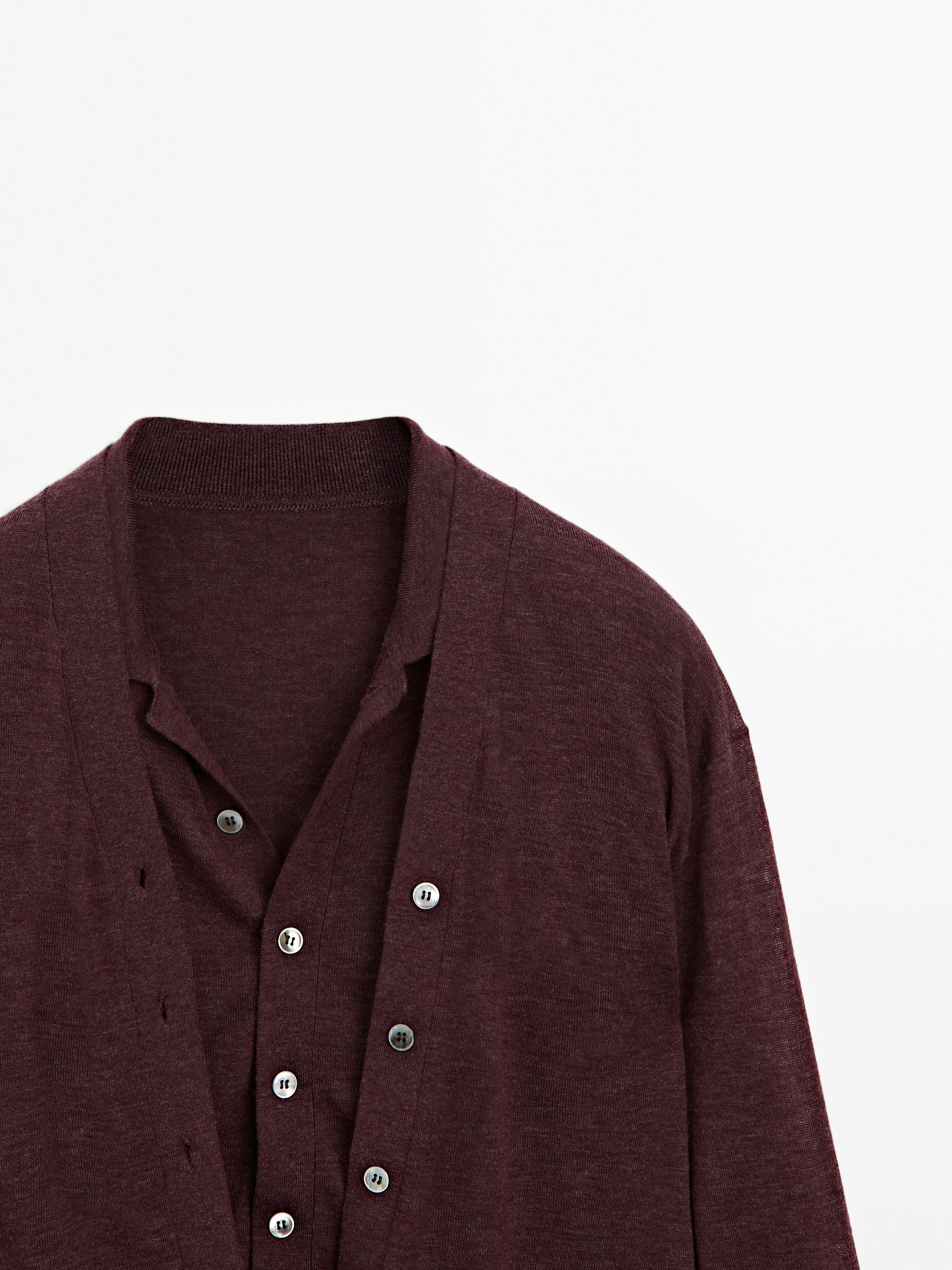 100% wool multi-way knit cardigan - STUDIO