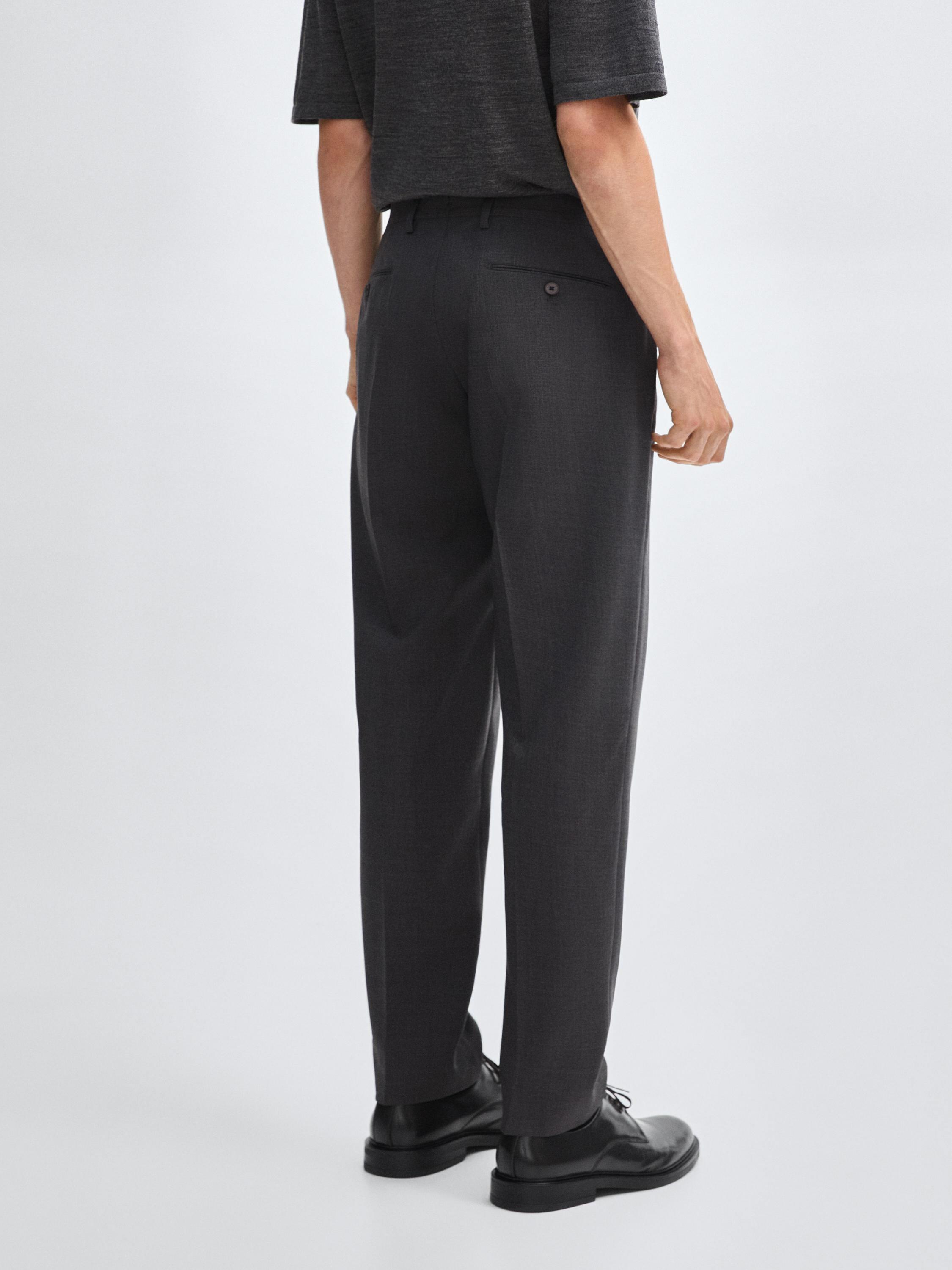 100% wool suit trousers