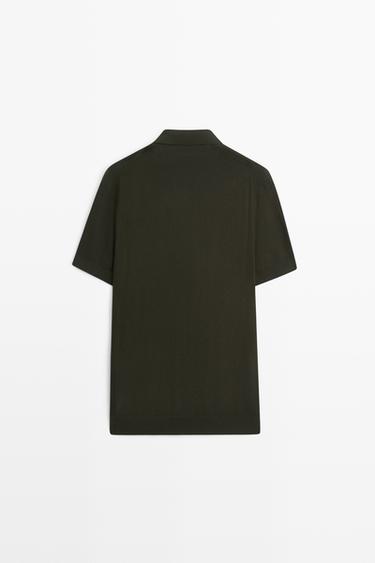100% cotton knit polo — GREEN 6