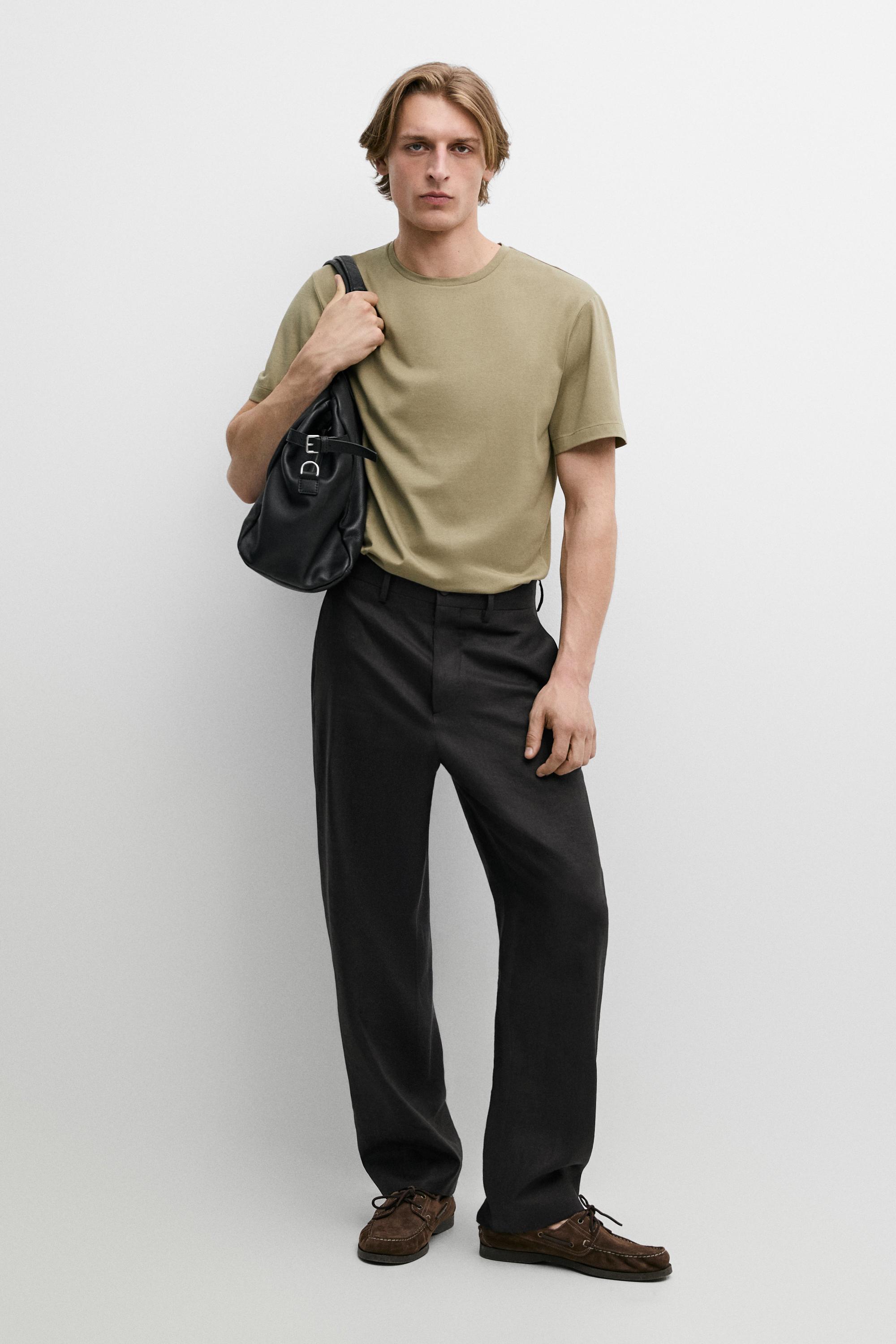 100% cotton short-sleeve T-shirt — PALE GREEN
