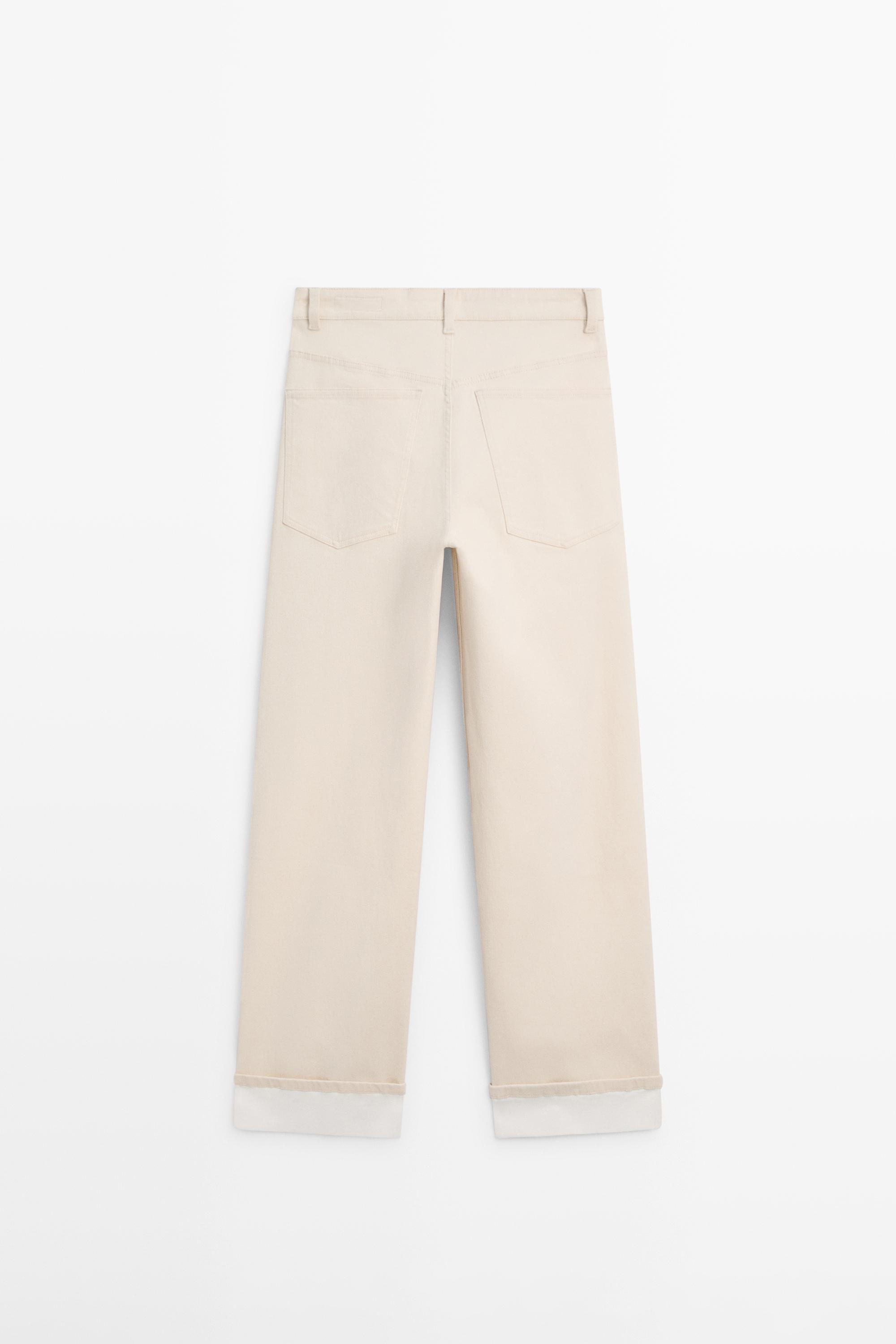 Straight-leg jeans with turn-up hems — CREAM