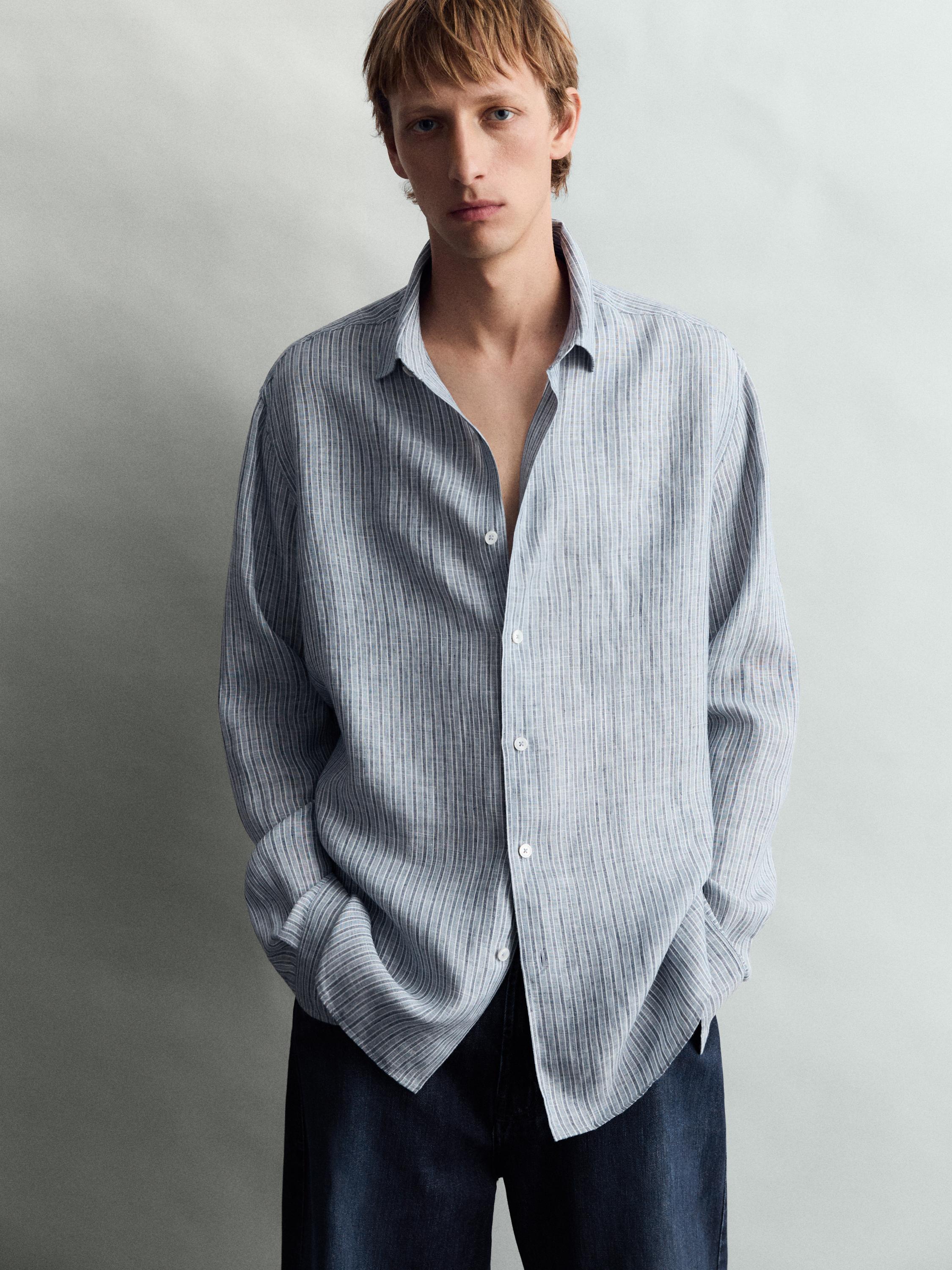 Camisa rayas regular fit