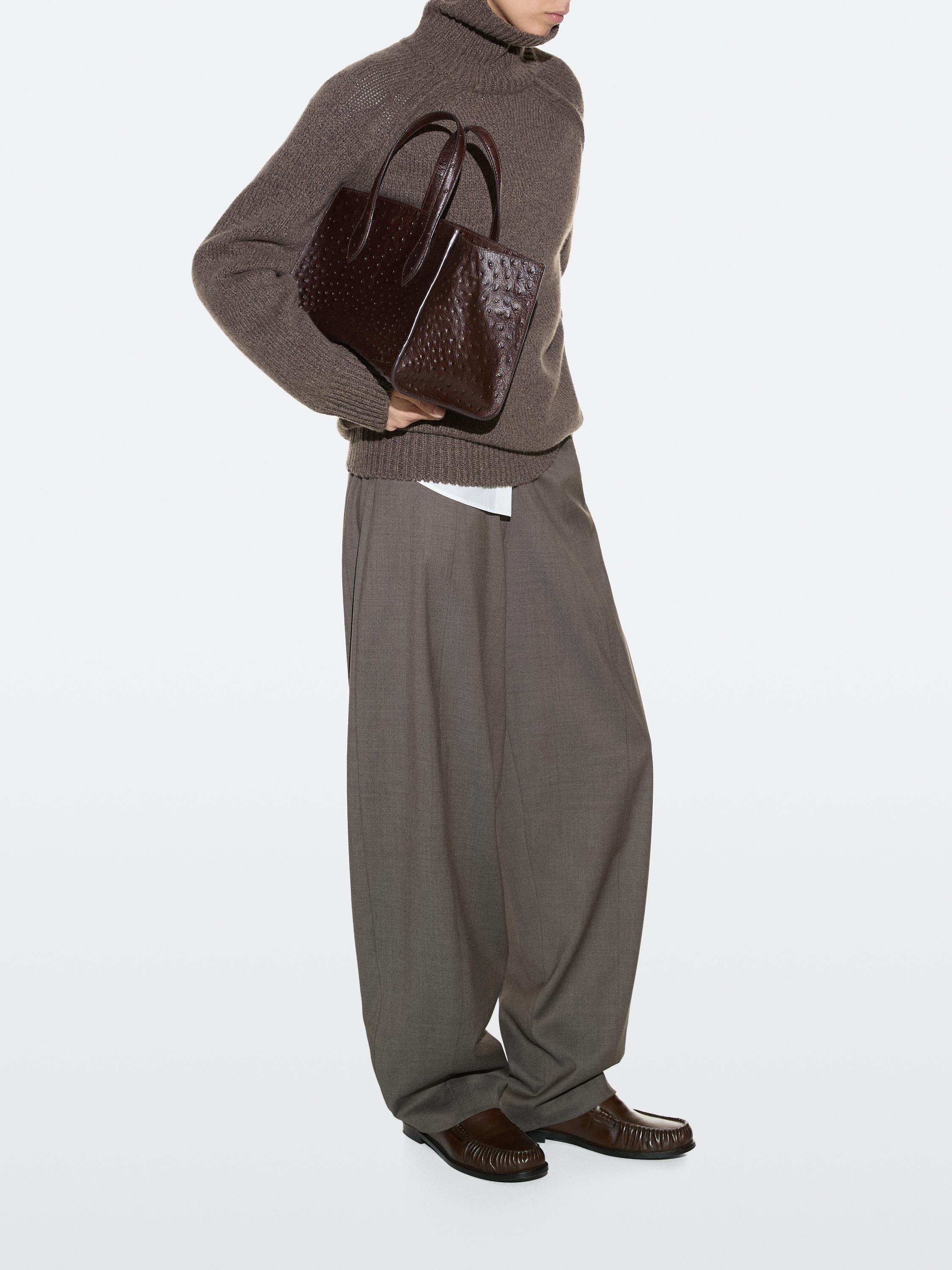Textured leather mini MD ICON bag · Brown · Bagsâ Andâ Backpacks