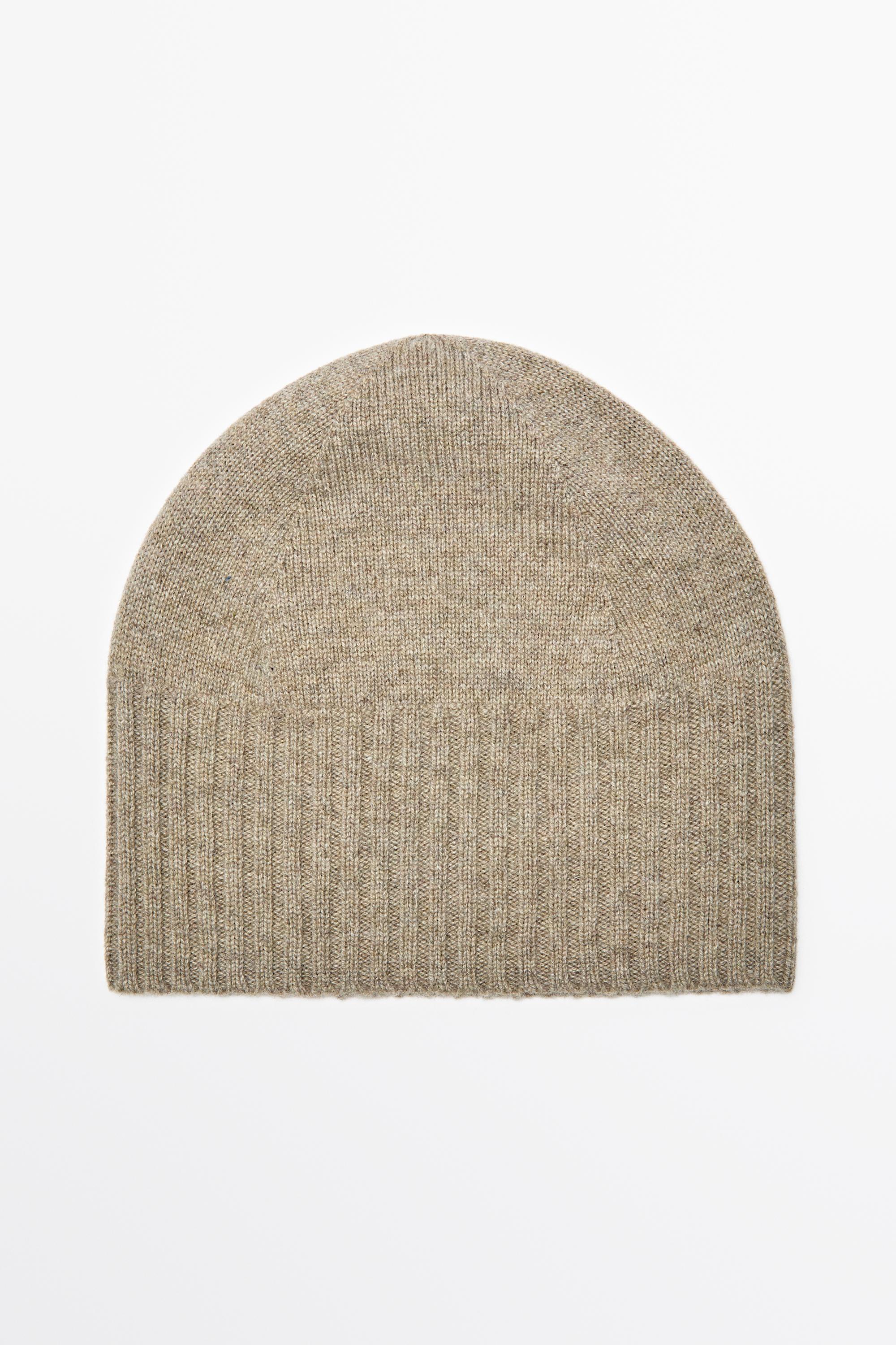 Wool and cashmere knit beanie