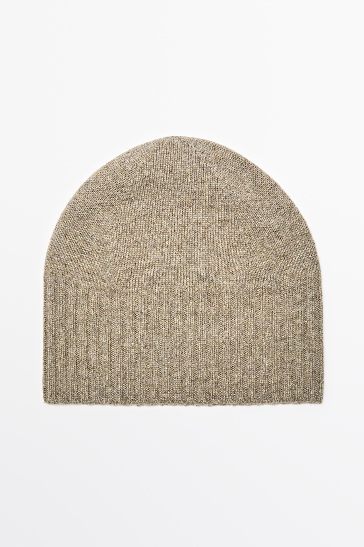 Wool and cashmere knit beanie — Washed