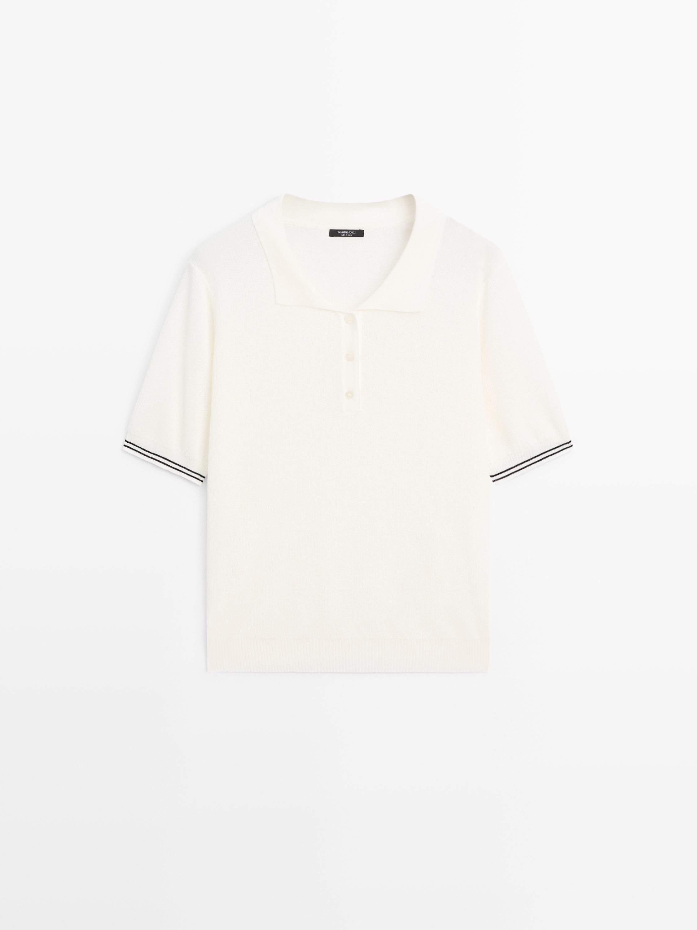 Polo shirt with sleeve detail