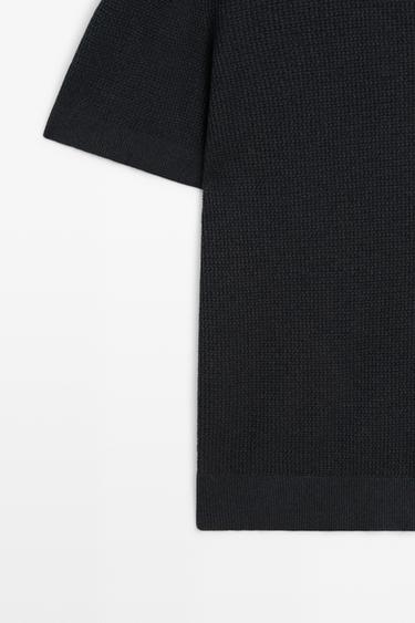 100% cotton button-collar polo shirt — CHARCOAL GREY 7