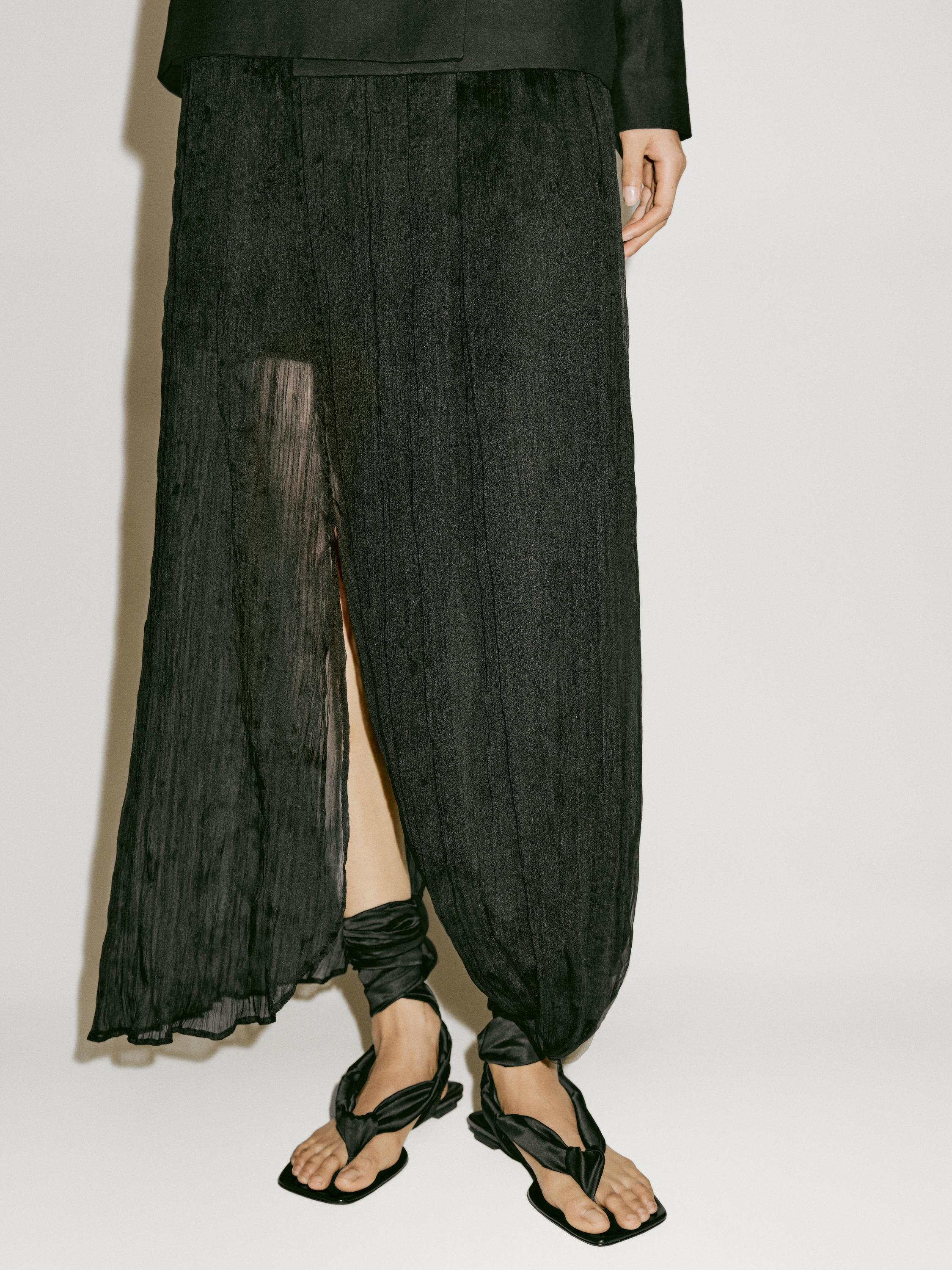 Pleated skirt with fold detail - Limited Edition