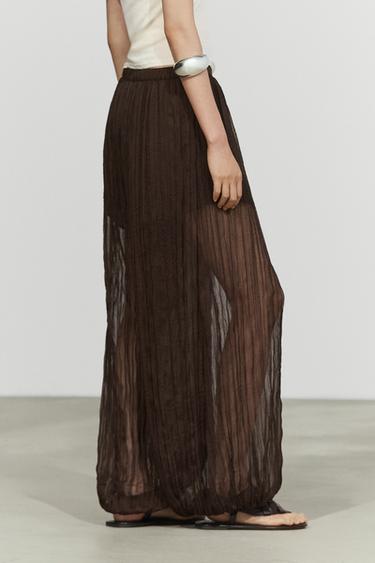 Total look flowing pants — BROWN 8