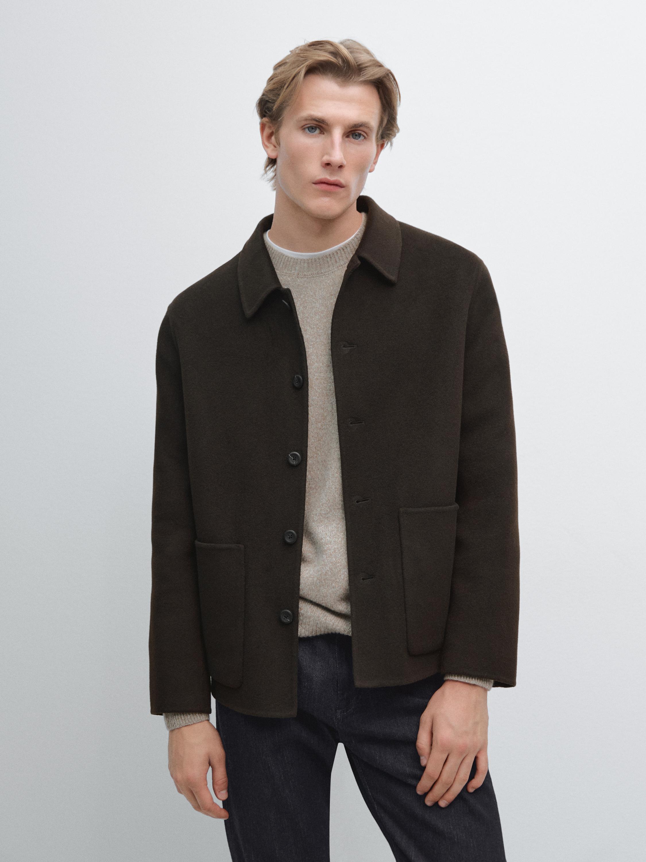 Manteau court 100 % cachemire