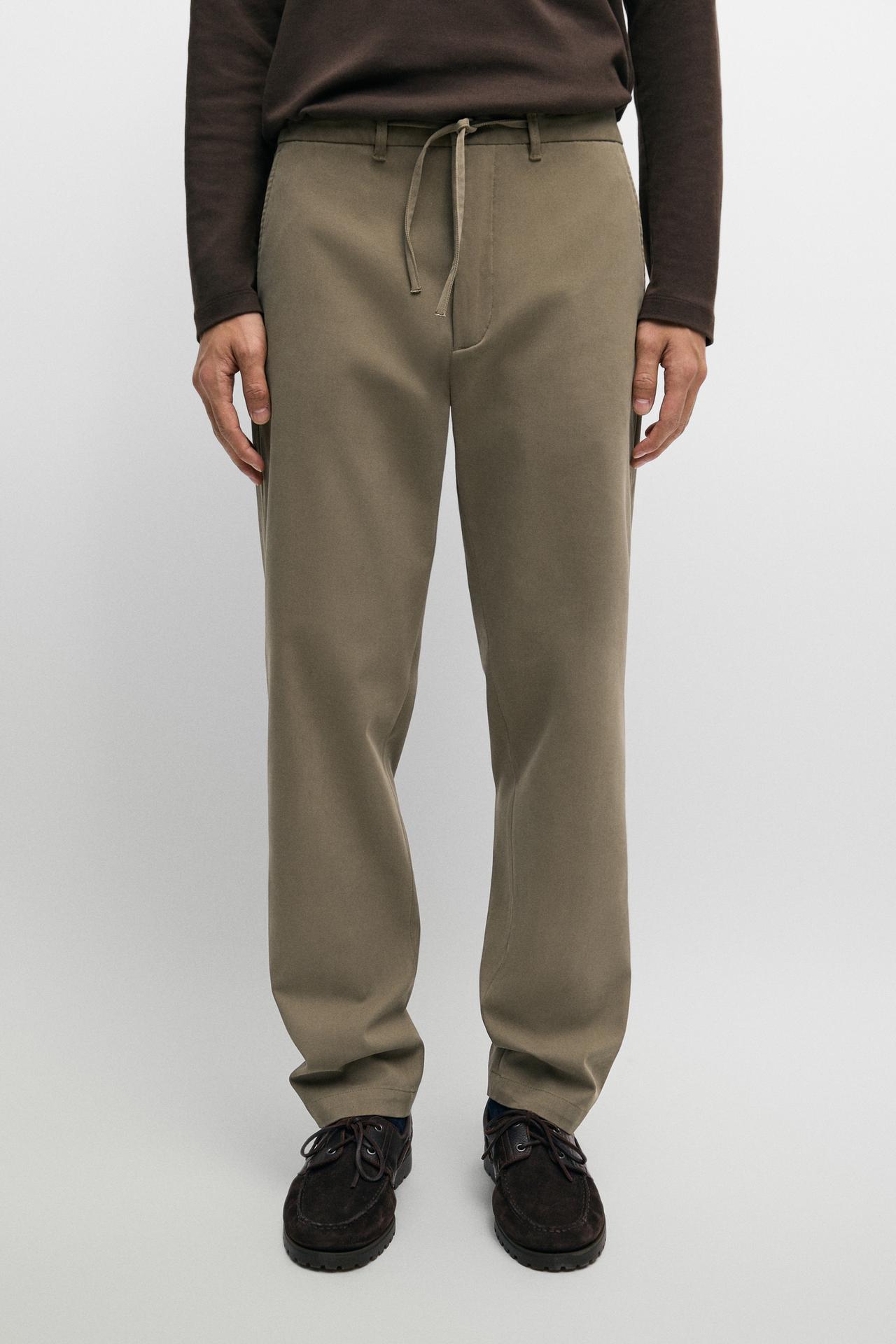 Jogger fit pants — BROWN