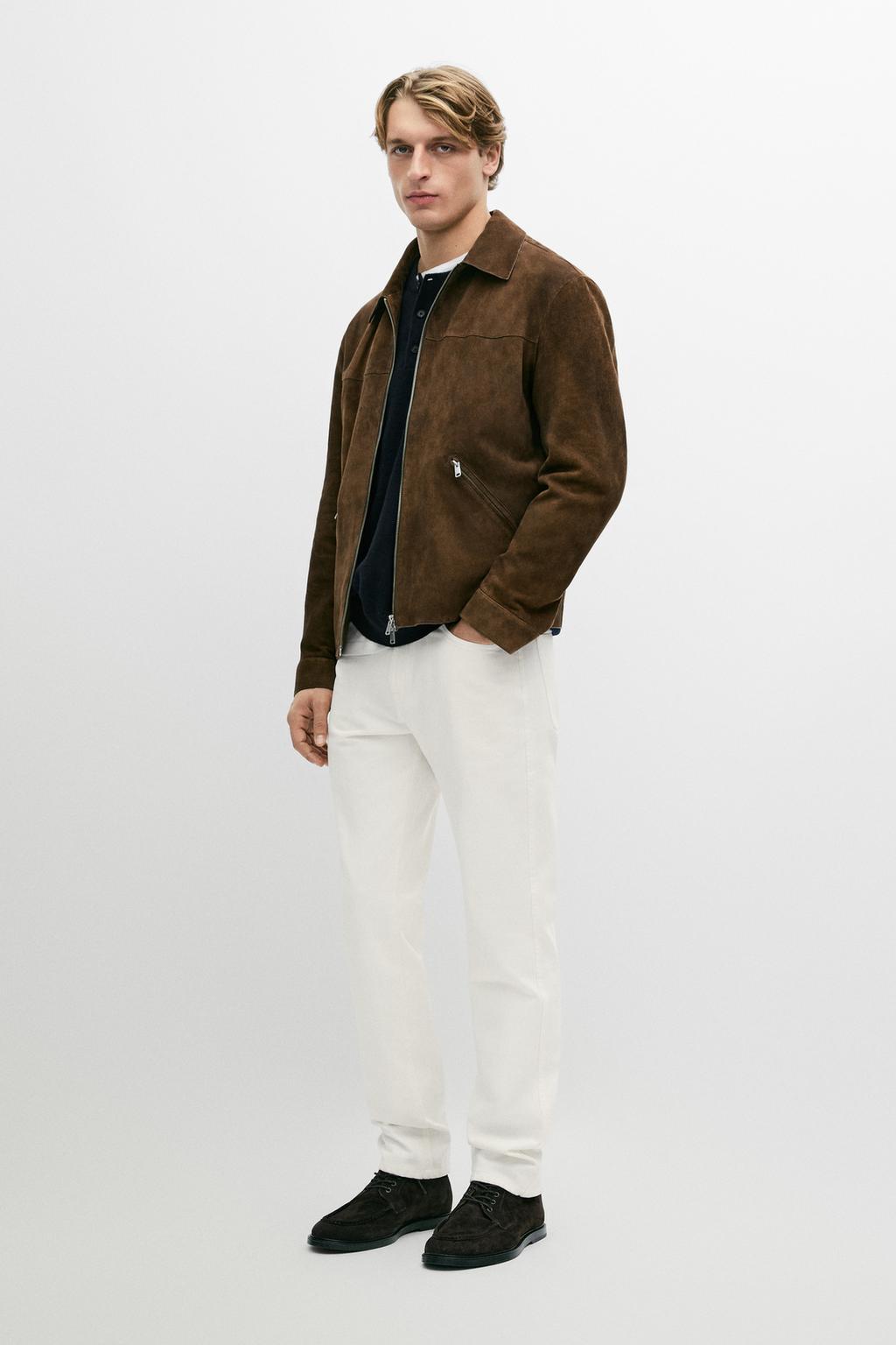 Massimo Dutti Süet zipli jaket