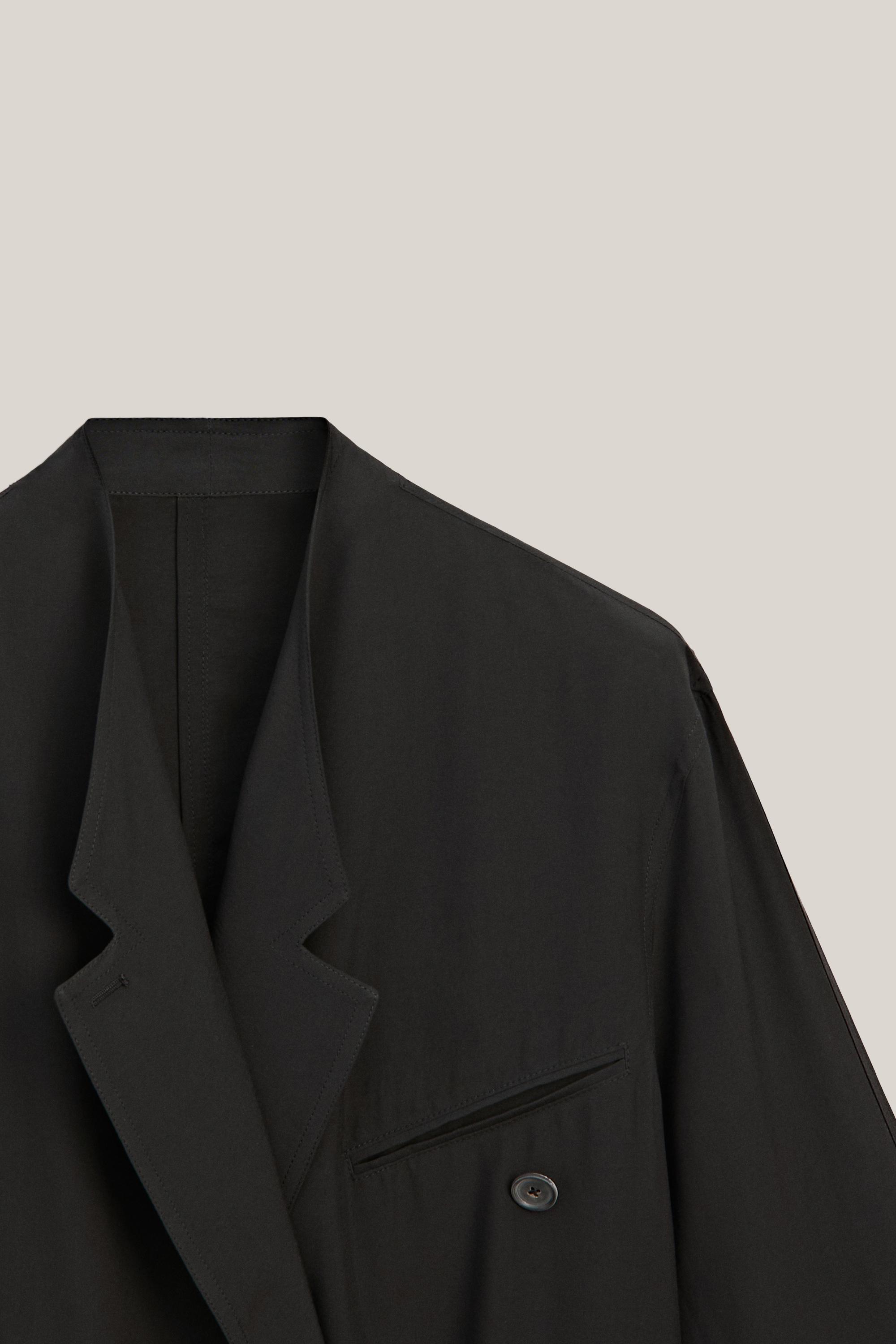 Flowing oversize blazer with belt detail - LIMITED EDITION — BLACK