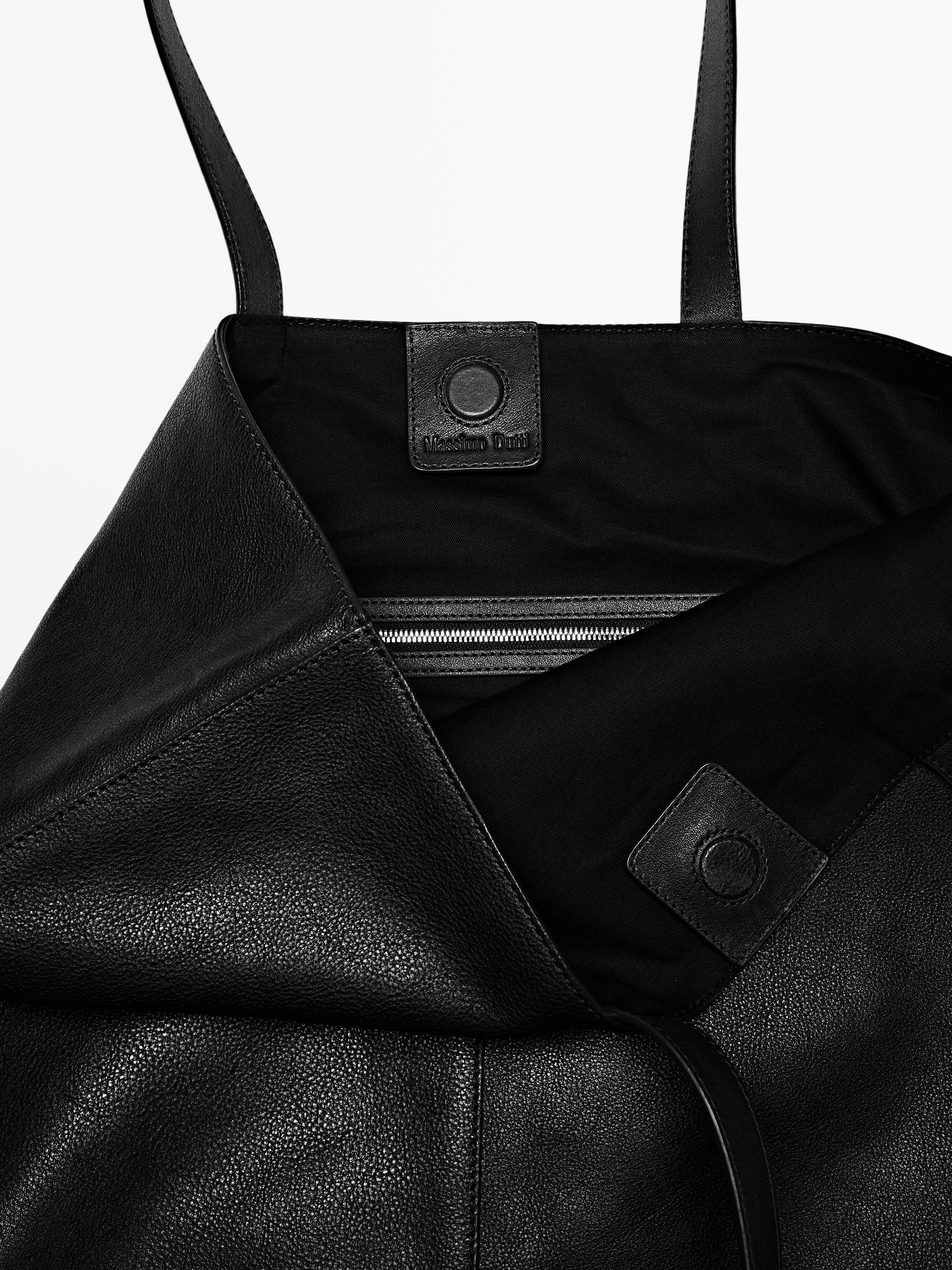 Nappa leather tote bag