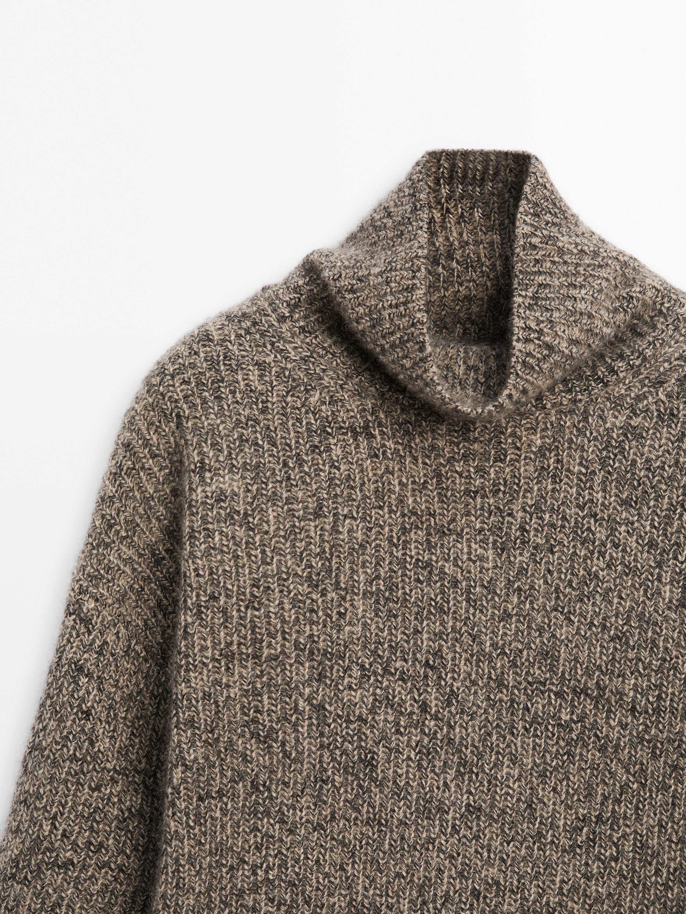 Pullover a collo alto 100% cashmere
