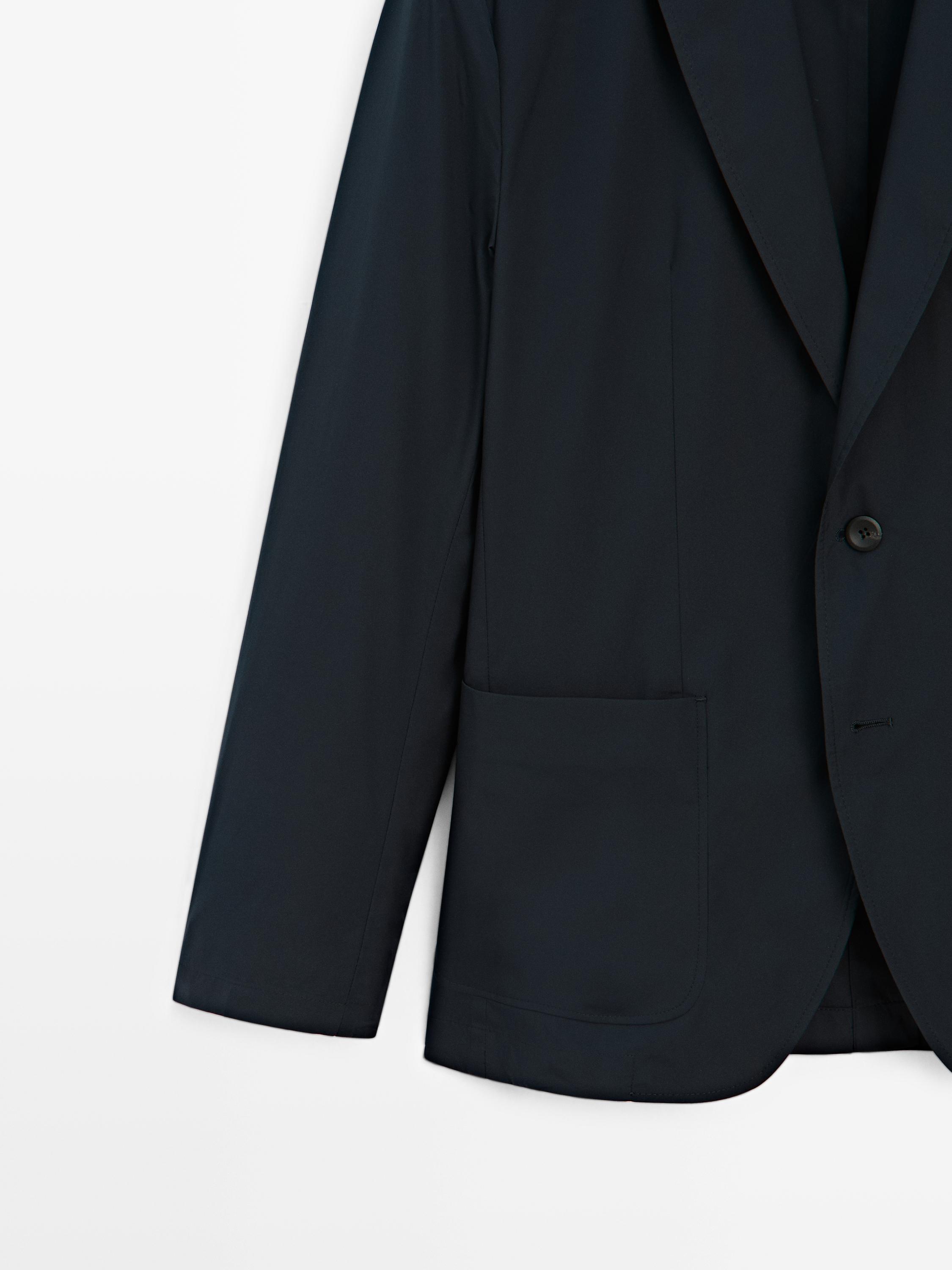 Lightweight technical blazer — NAVY BLUE