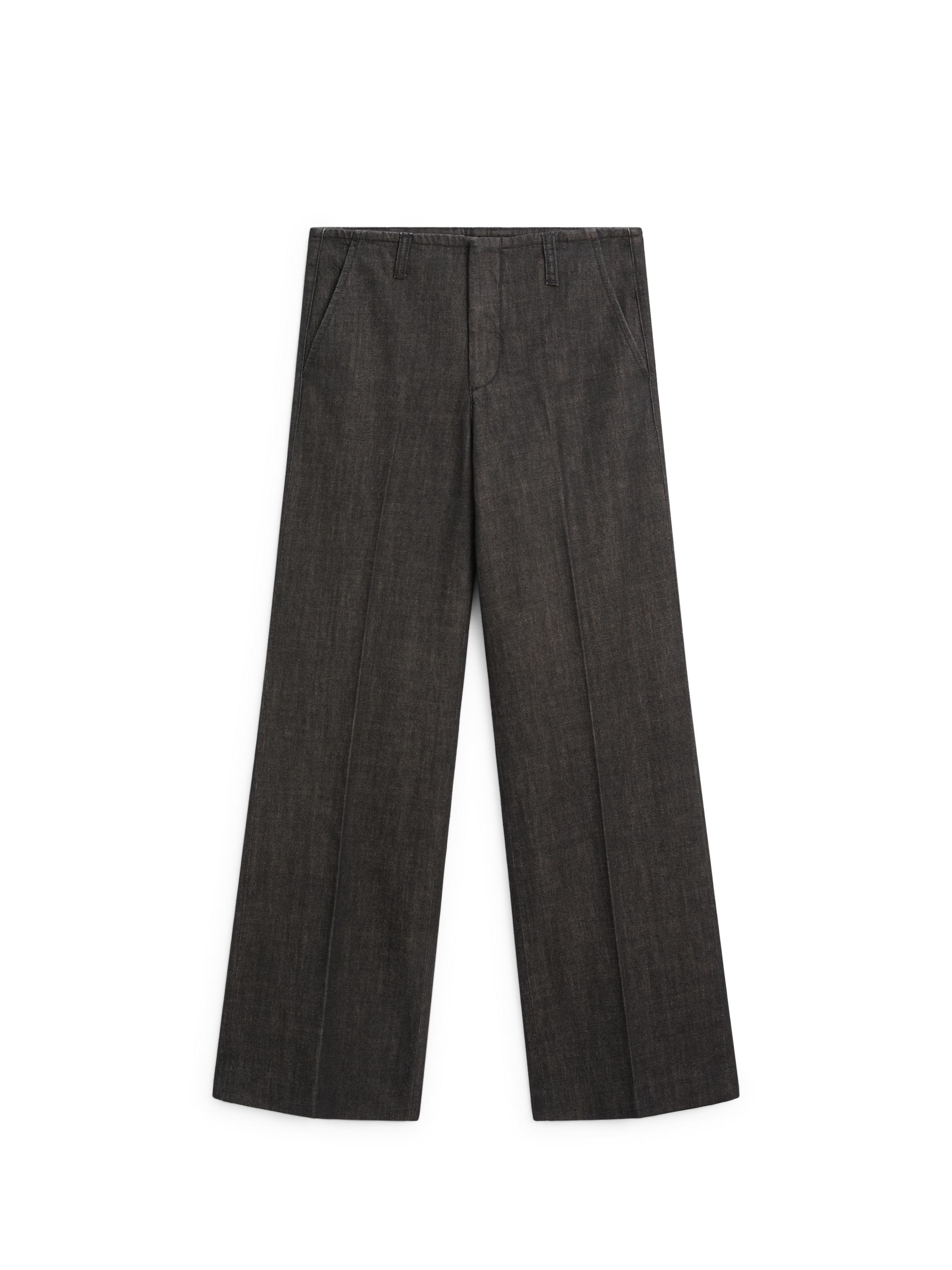 Mid-rise wide-leg jeans — NATURAL GREY