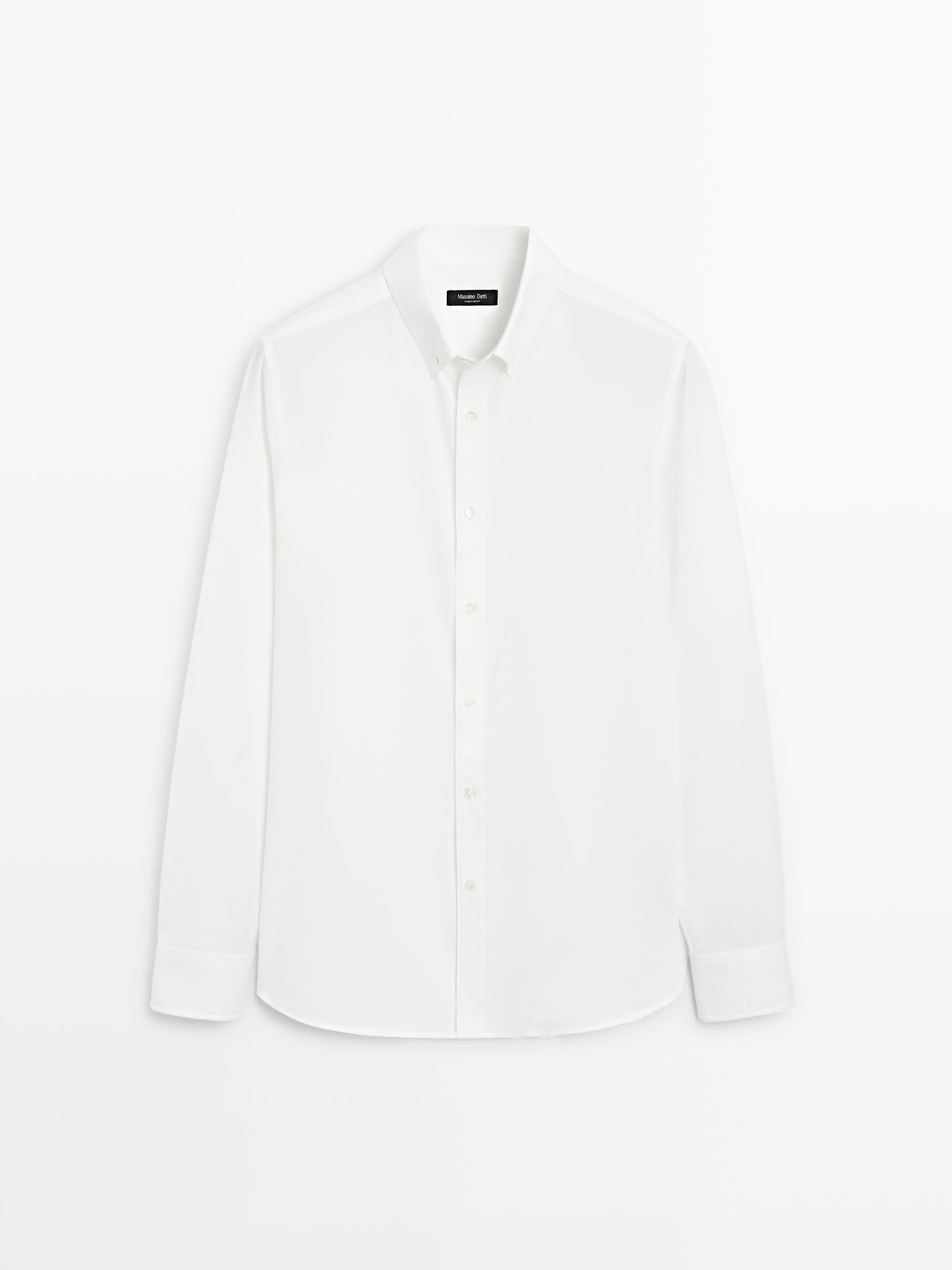 Chemise regular fit en coton