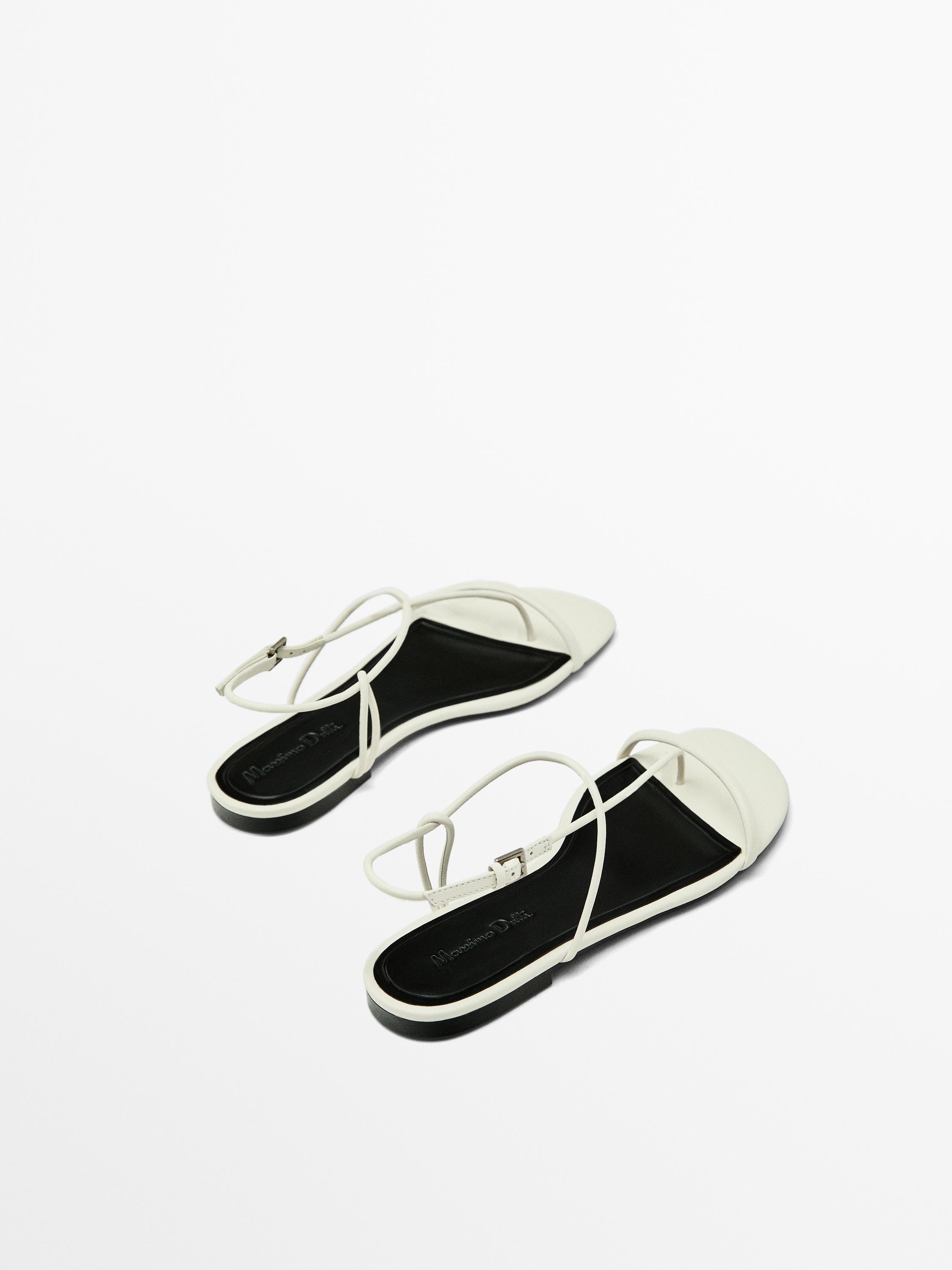 Flat multi strap sandals