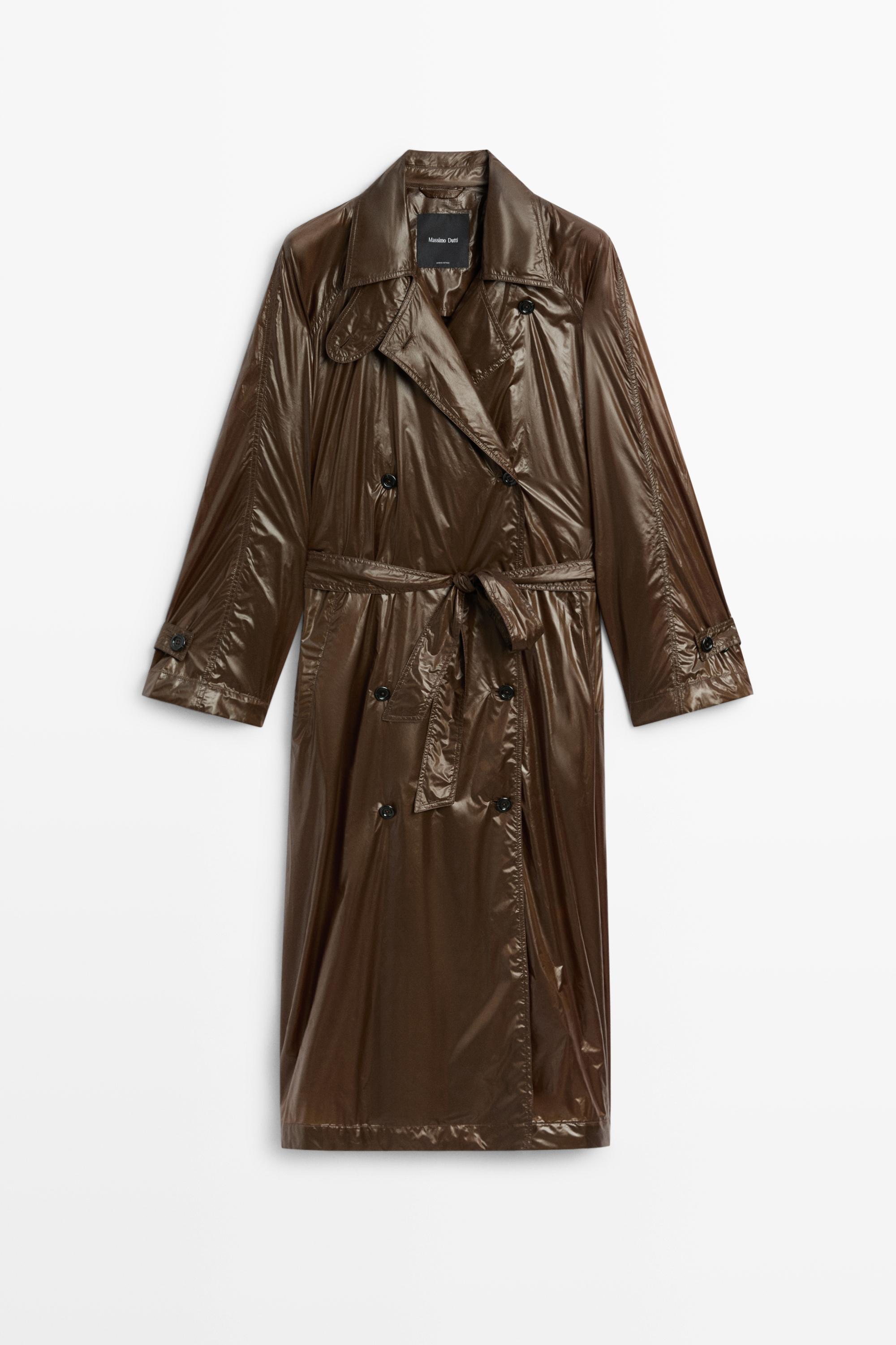 Long flowing trench coat — BOTTLE