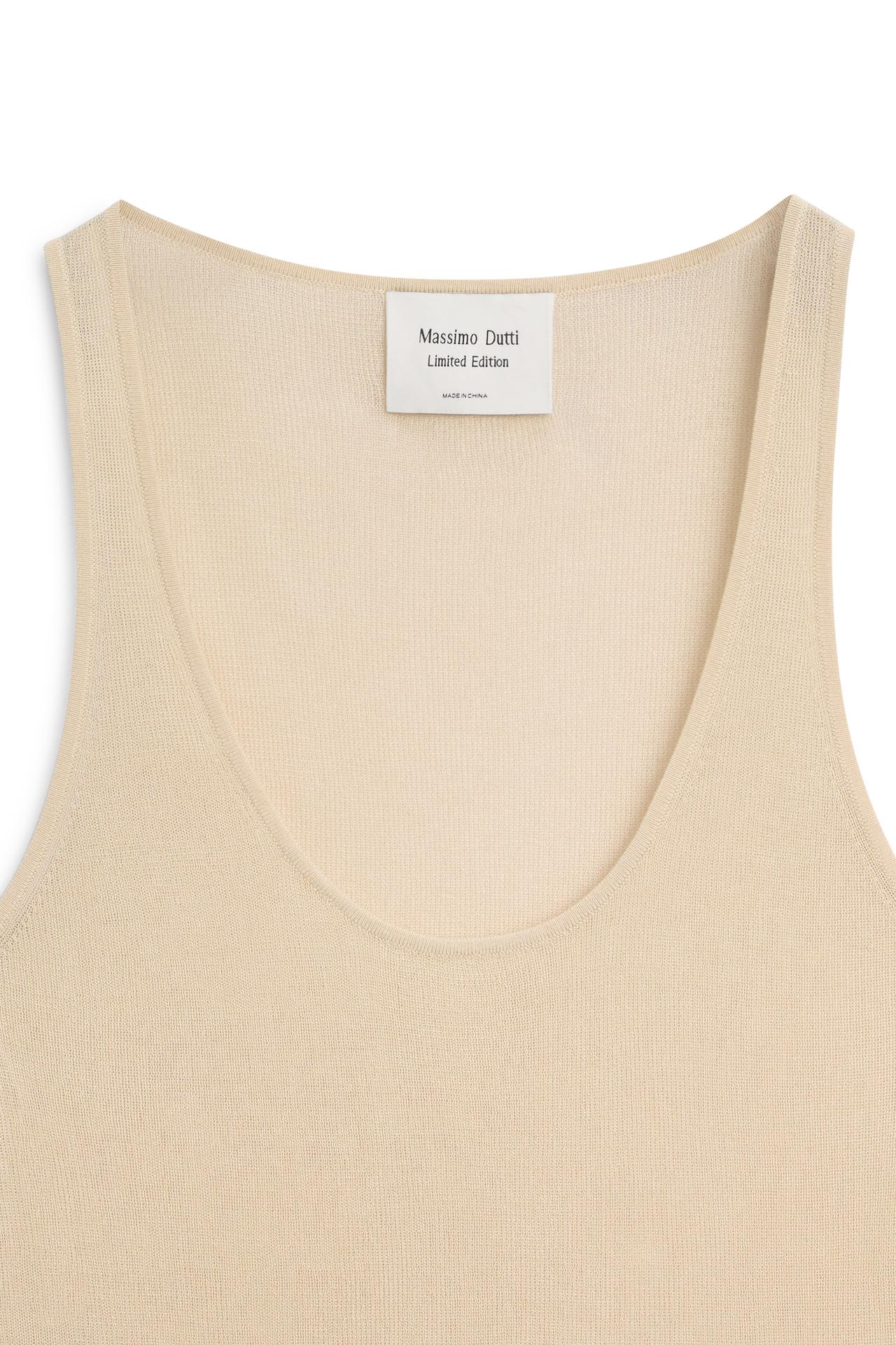 Flowing silk top - LIMITED EDITION — SAND