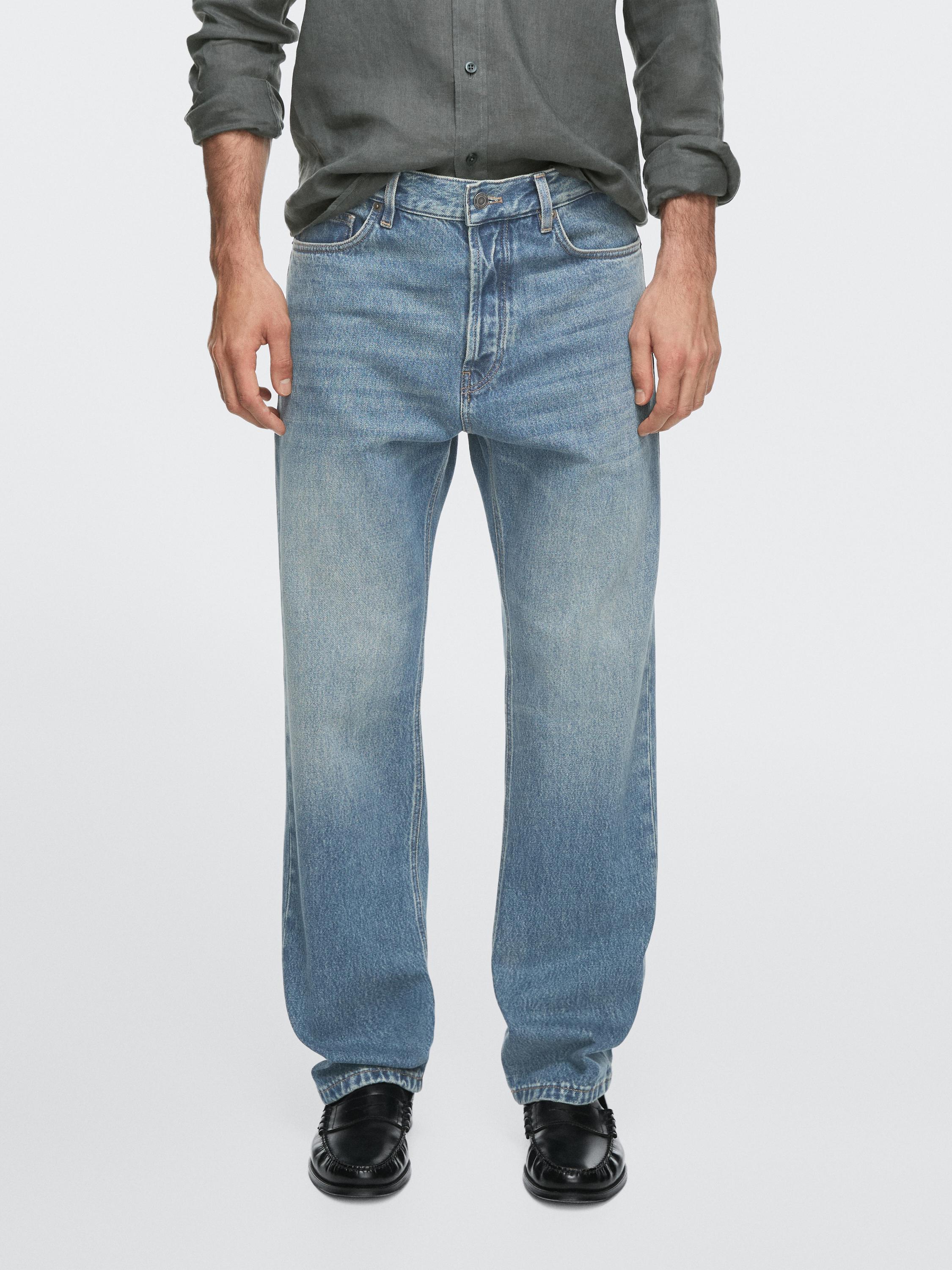 Straight-leg jeans — MEDIUM BLUE