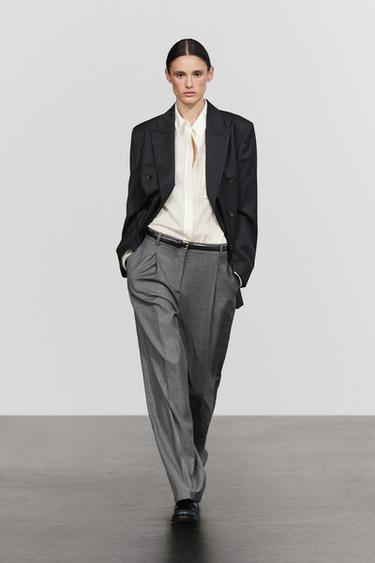 100% wool suit pants — DARK GREY 1
