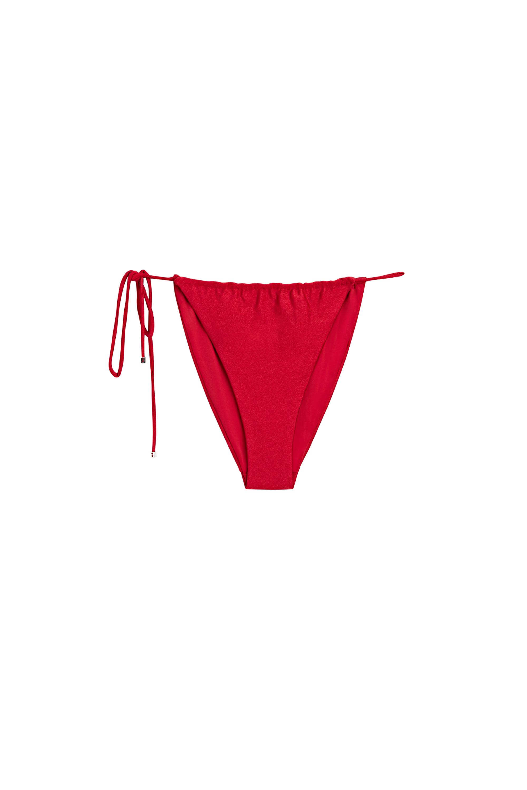 Shimmer side-tie bikini bottoms