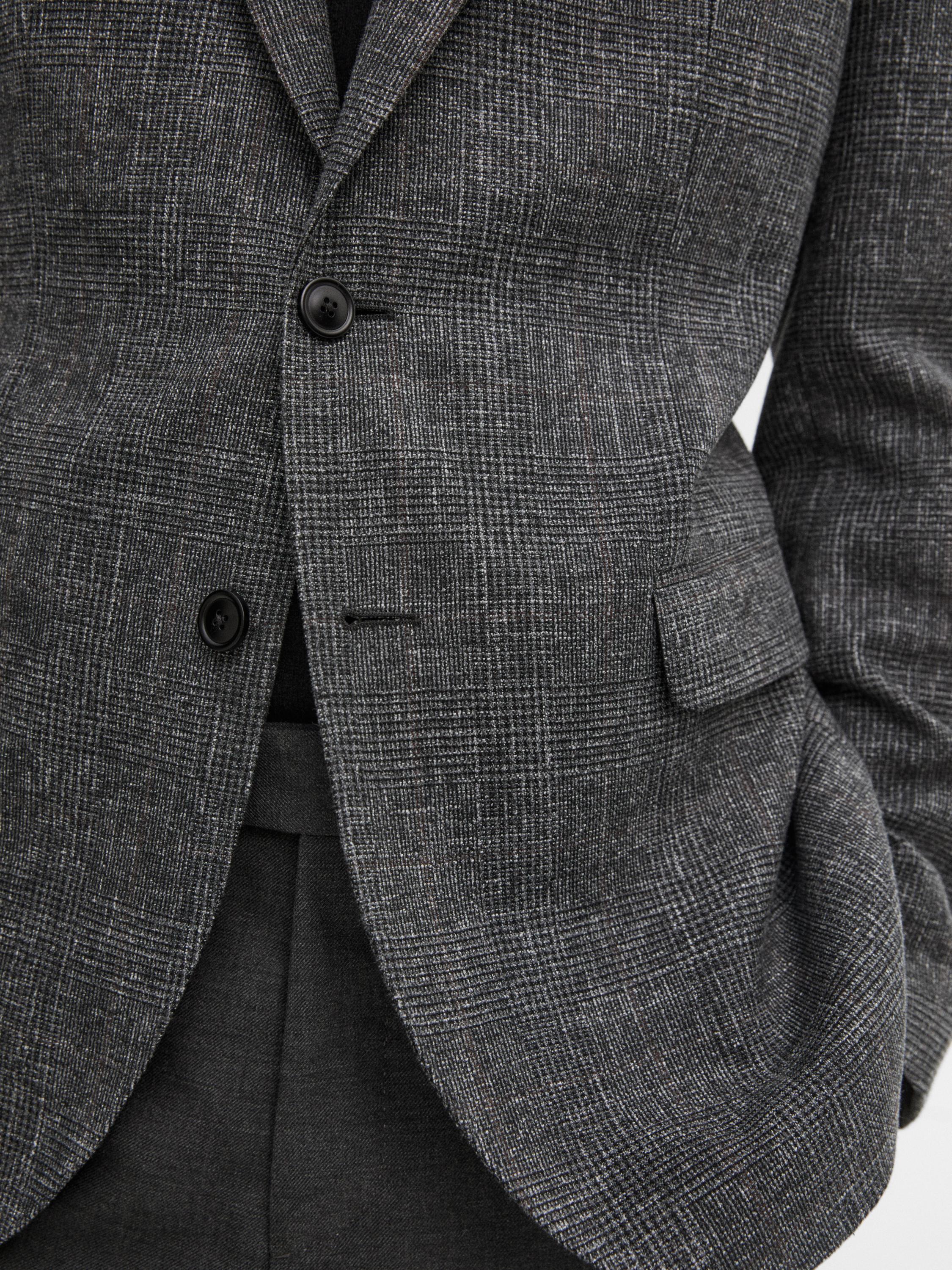 Cotton blend smart blazer