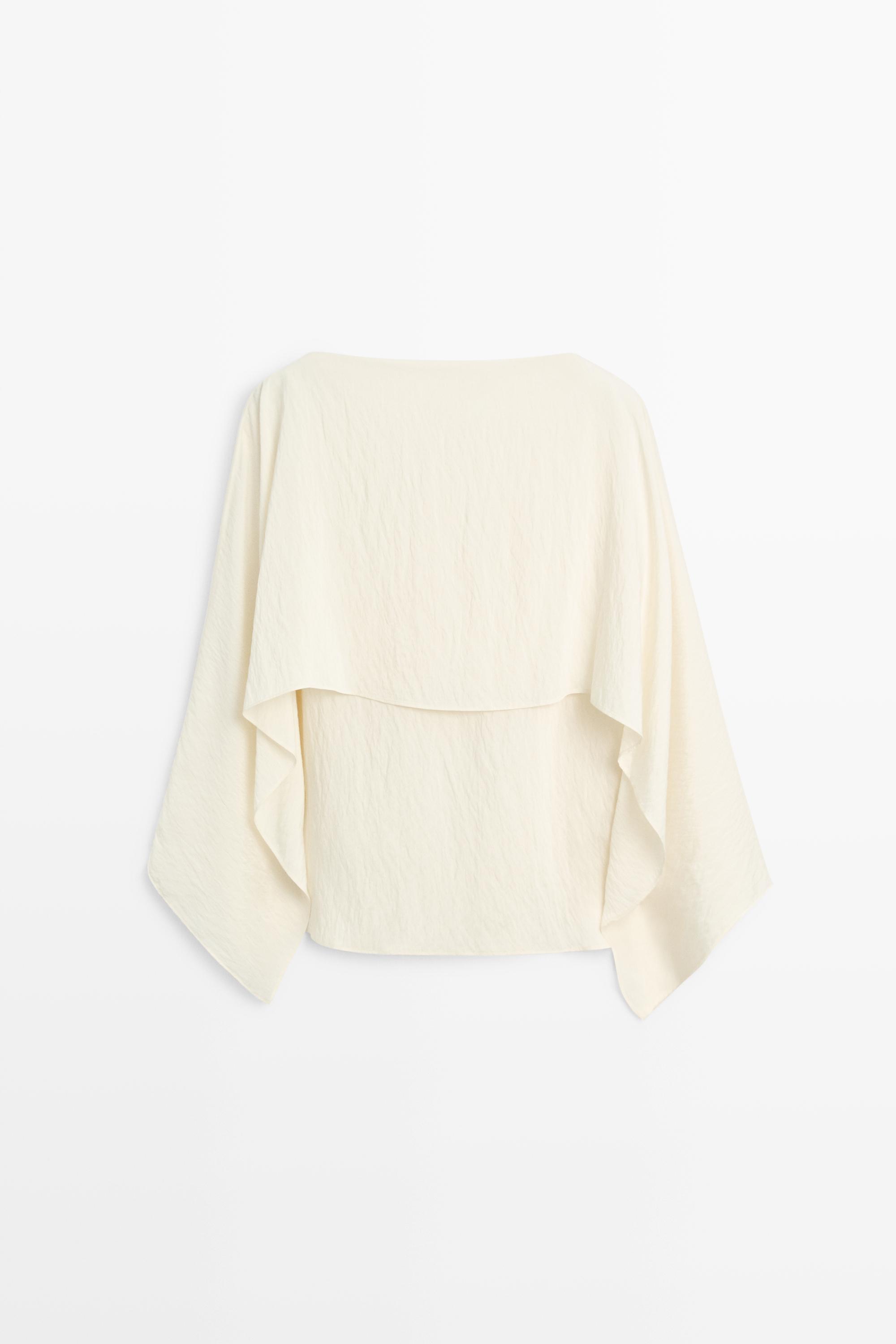 Flowing cape-style blouse - thumbnail 6