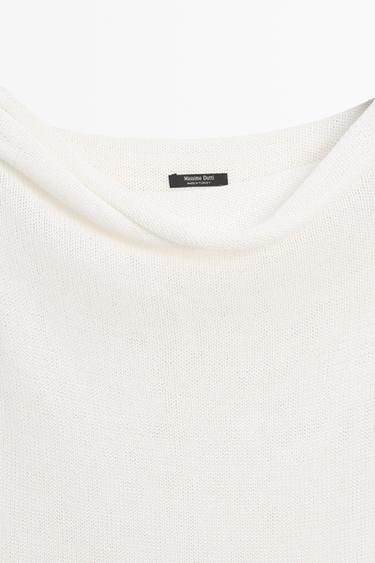 Ribbed knit bandeau top — CREAM 9