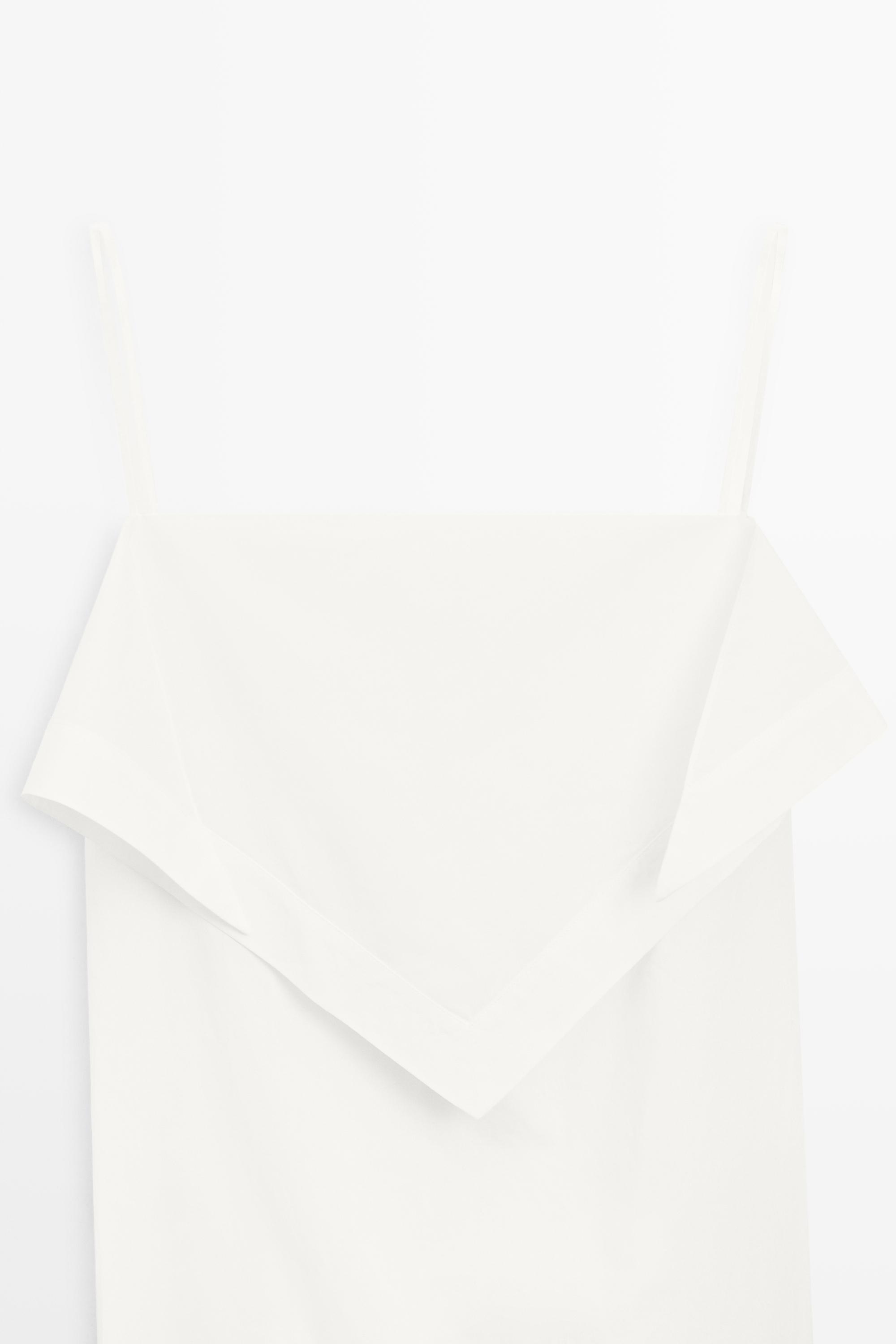 Scarf detail midi dress - STUDIO — WHITE