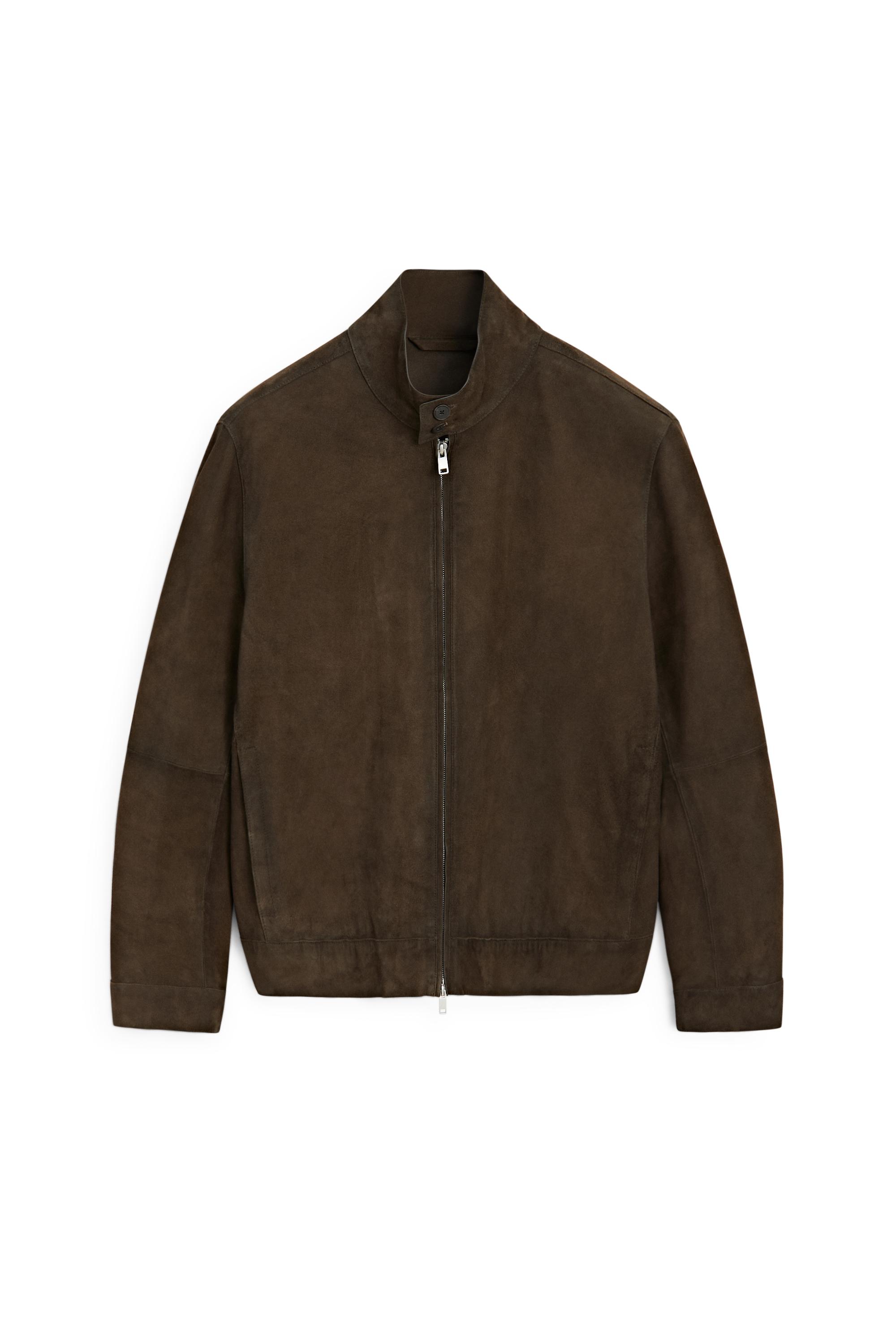 Suede leather jacket — Chocolate