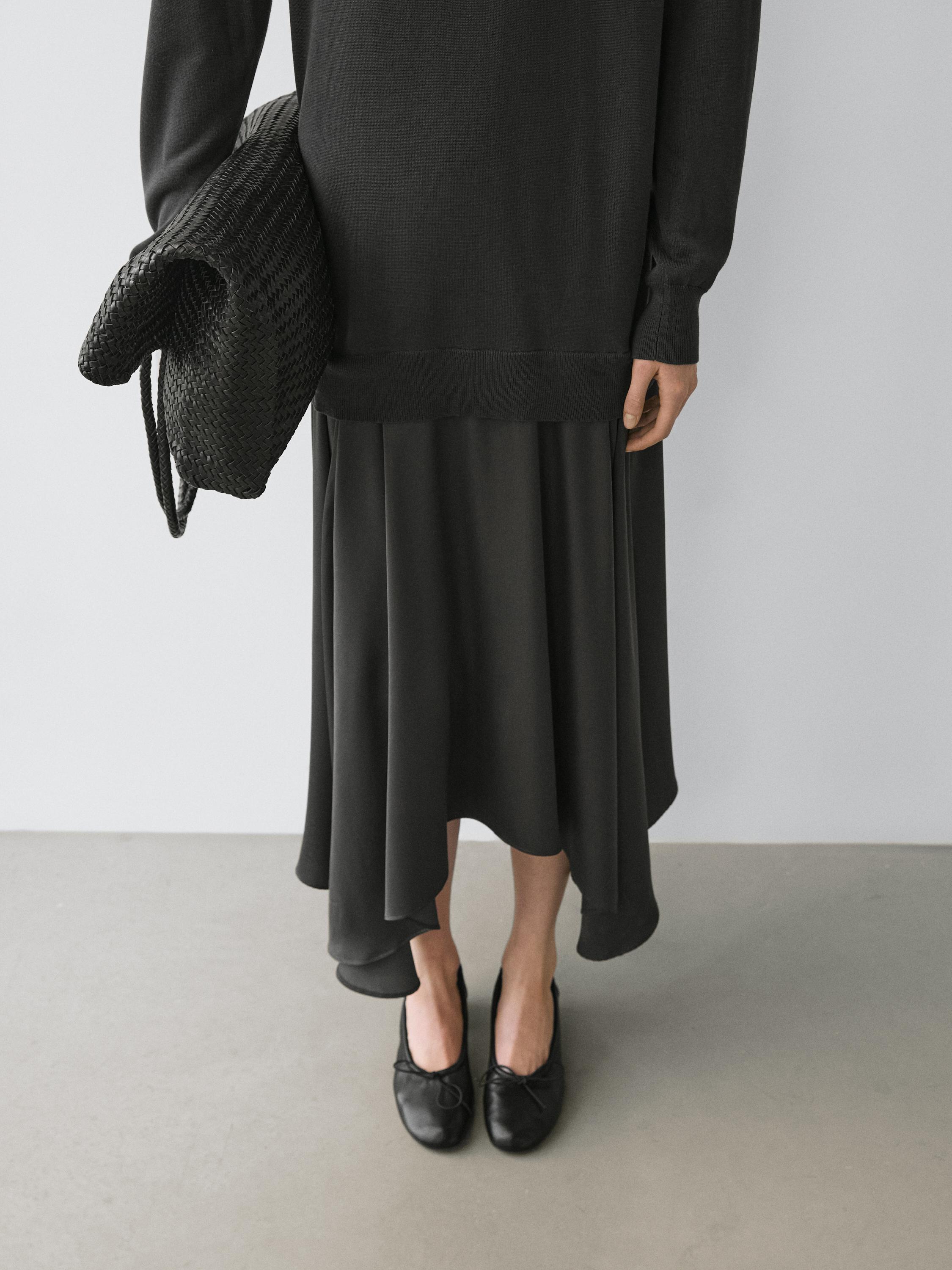 High-heel ballerinas — BLACK