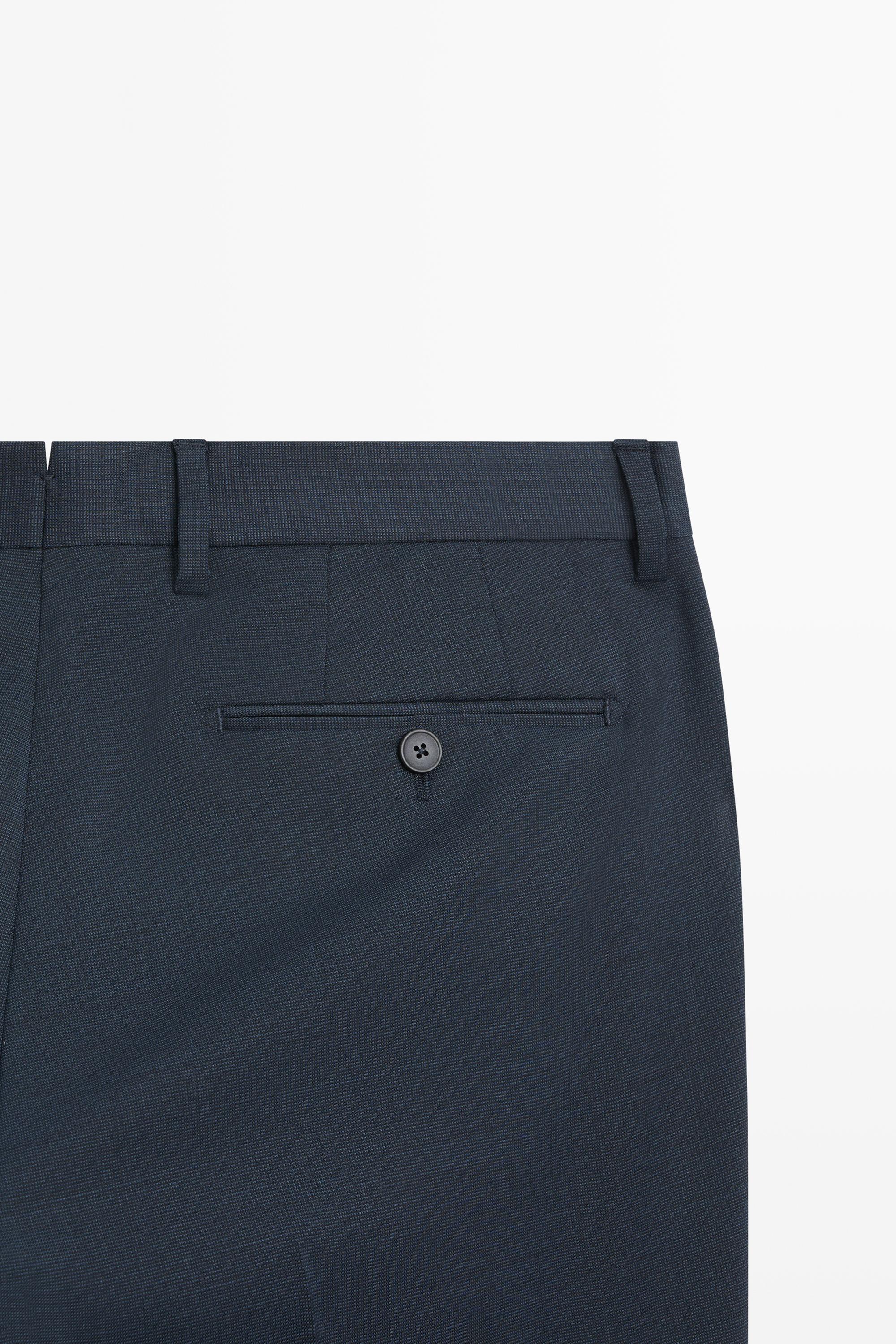 Cold wool suit trousers — BLUE
