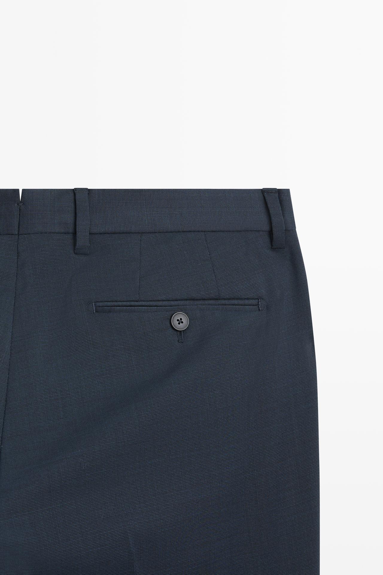 Cold wool suit trousers — BLUE