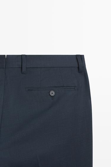 Cold wool suit trousers — BLUE 7