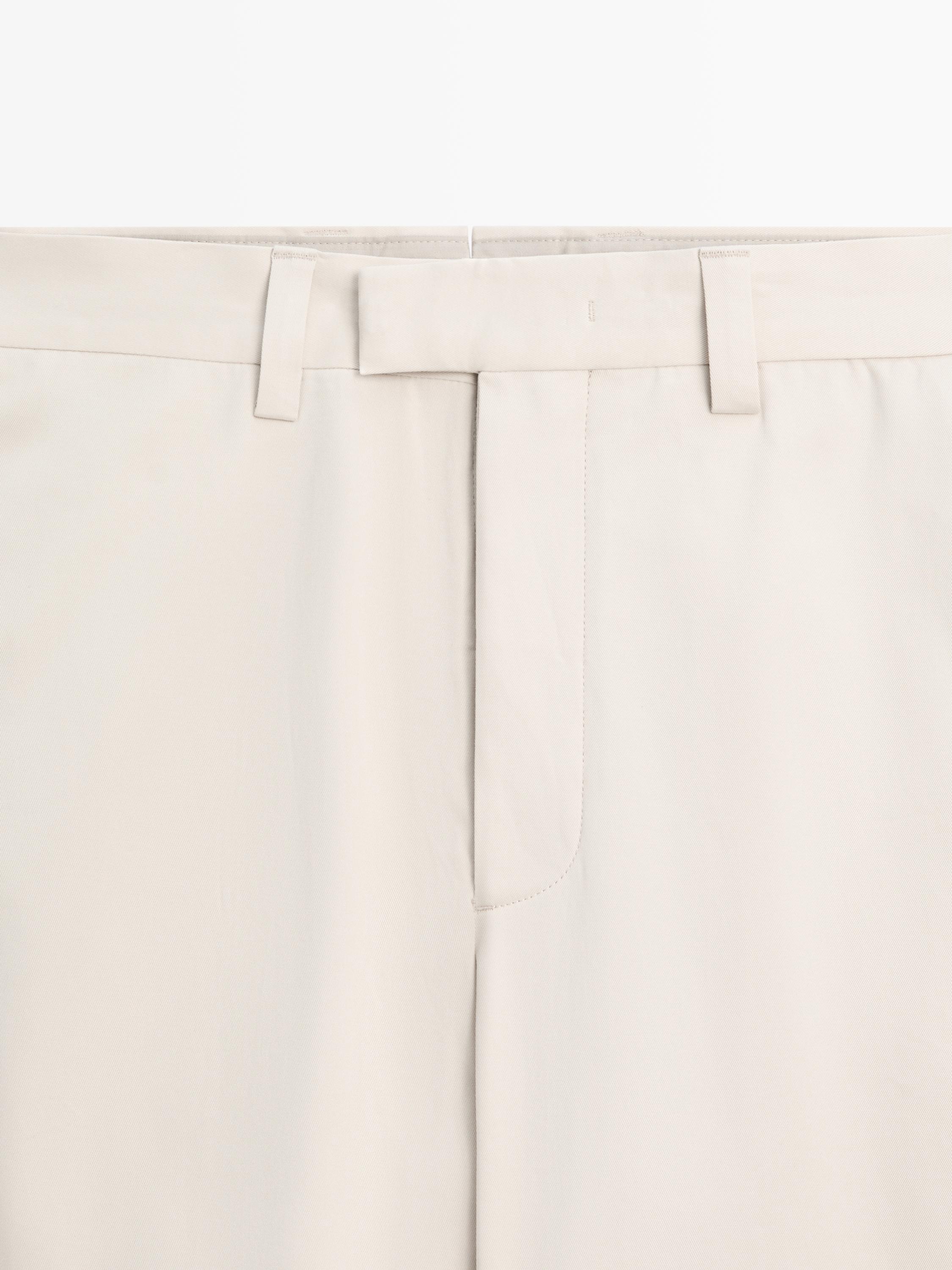 Tailored fit barrel trousers — BEIGE
