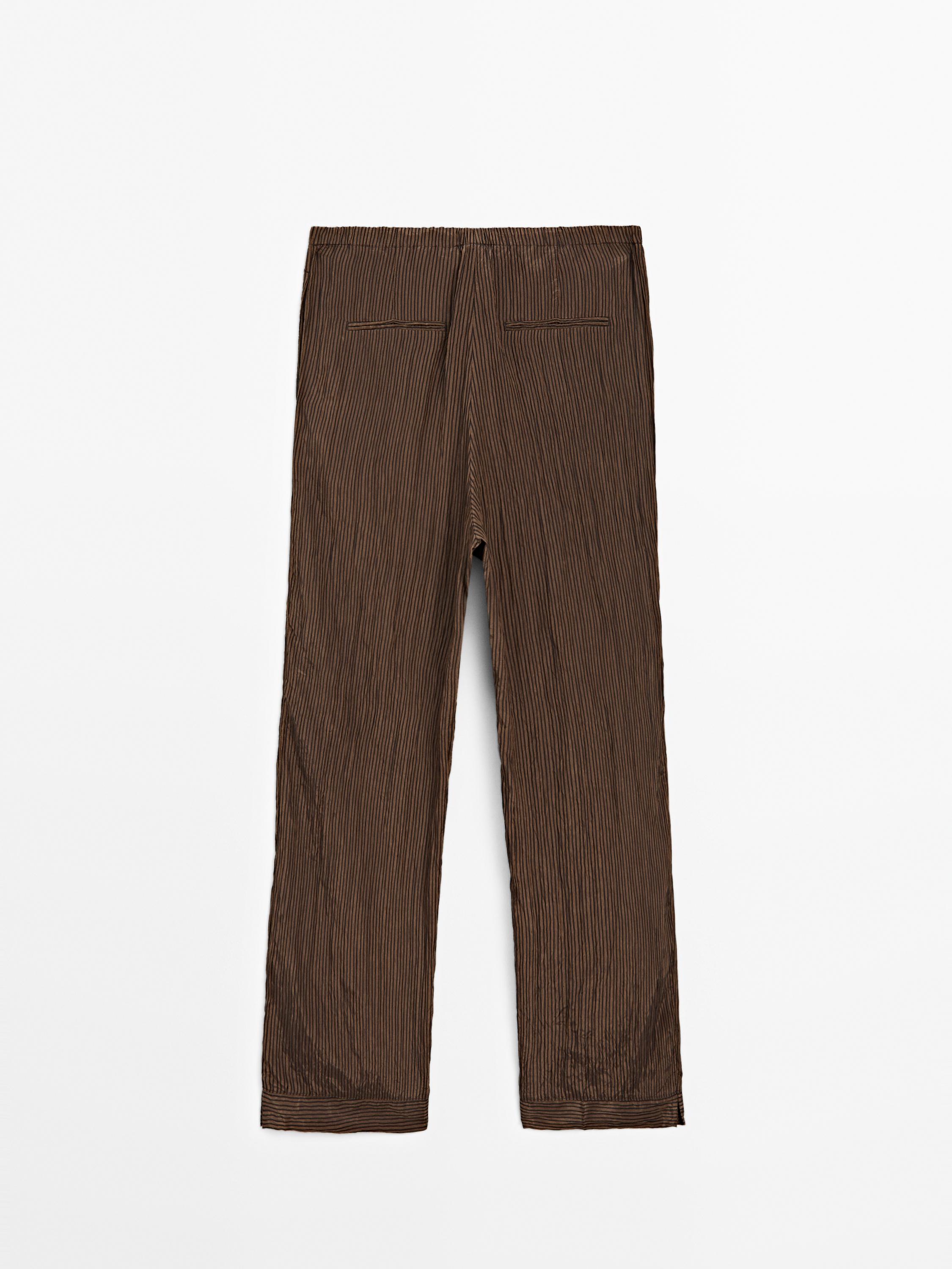 Pinstripe trousers