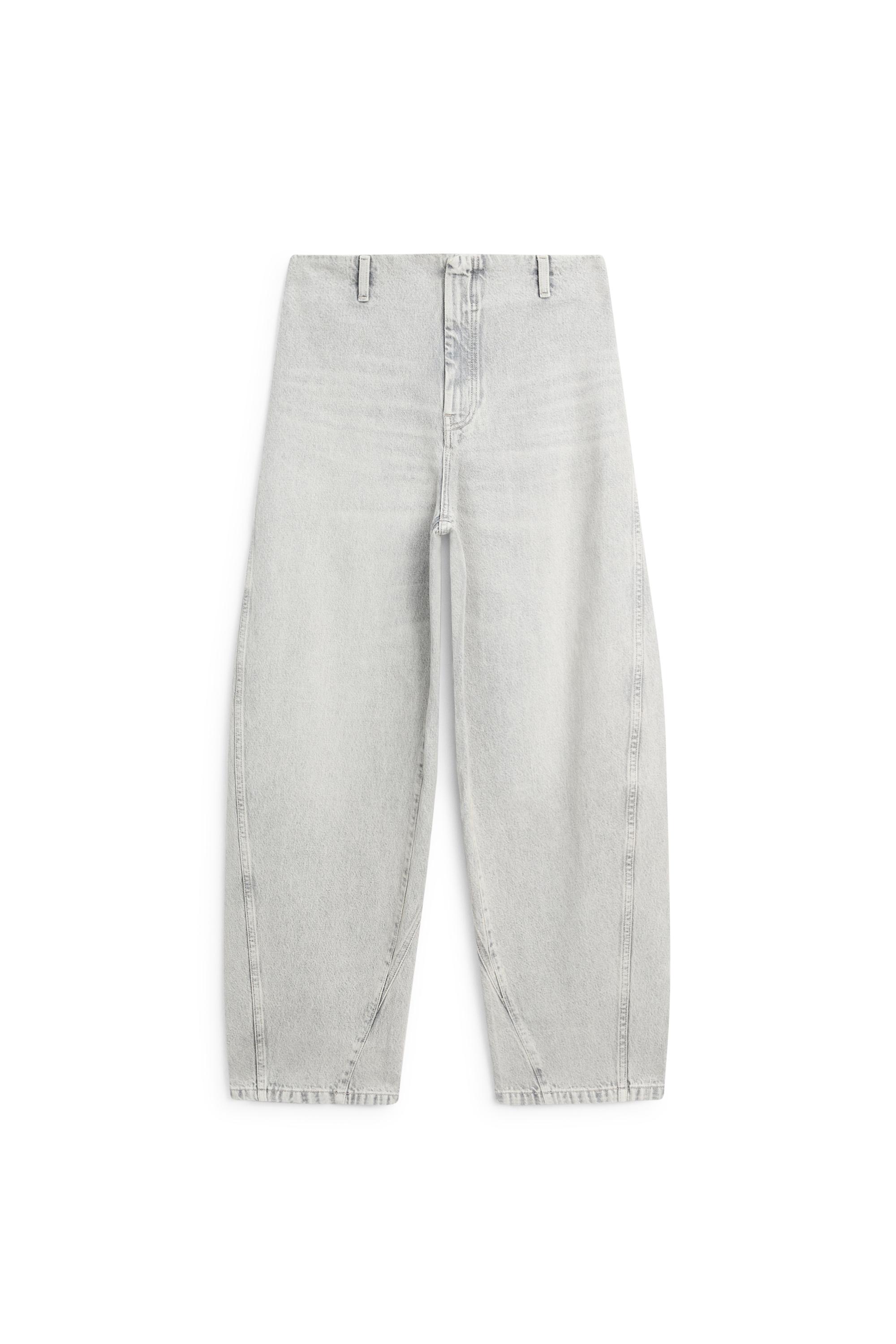 Barrel fit jeans with waist detail - LIMITED EDITION — PEARL GREY