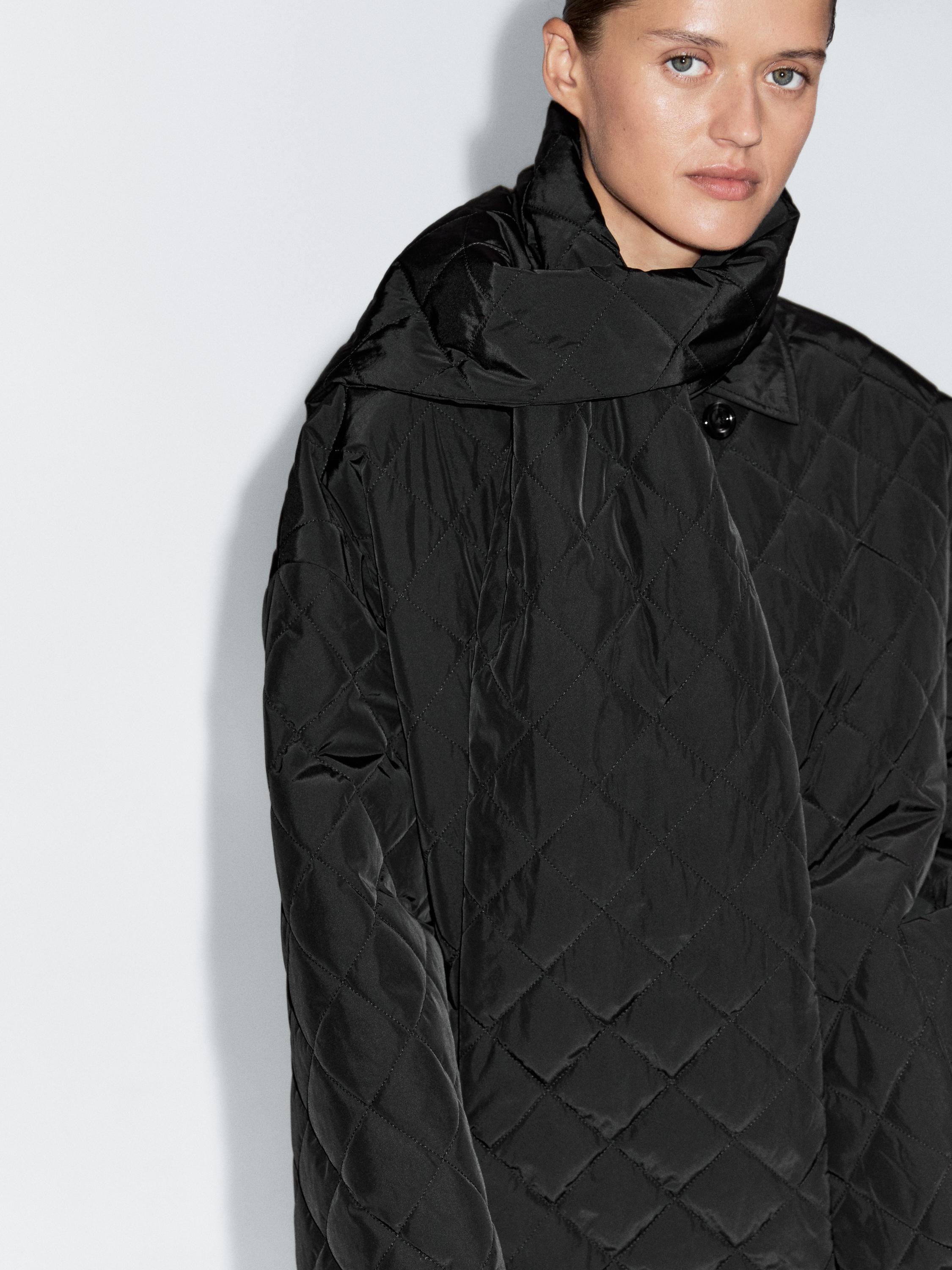 Lightweight jacket with scarf detail