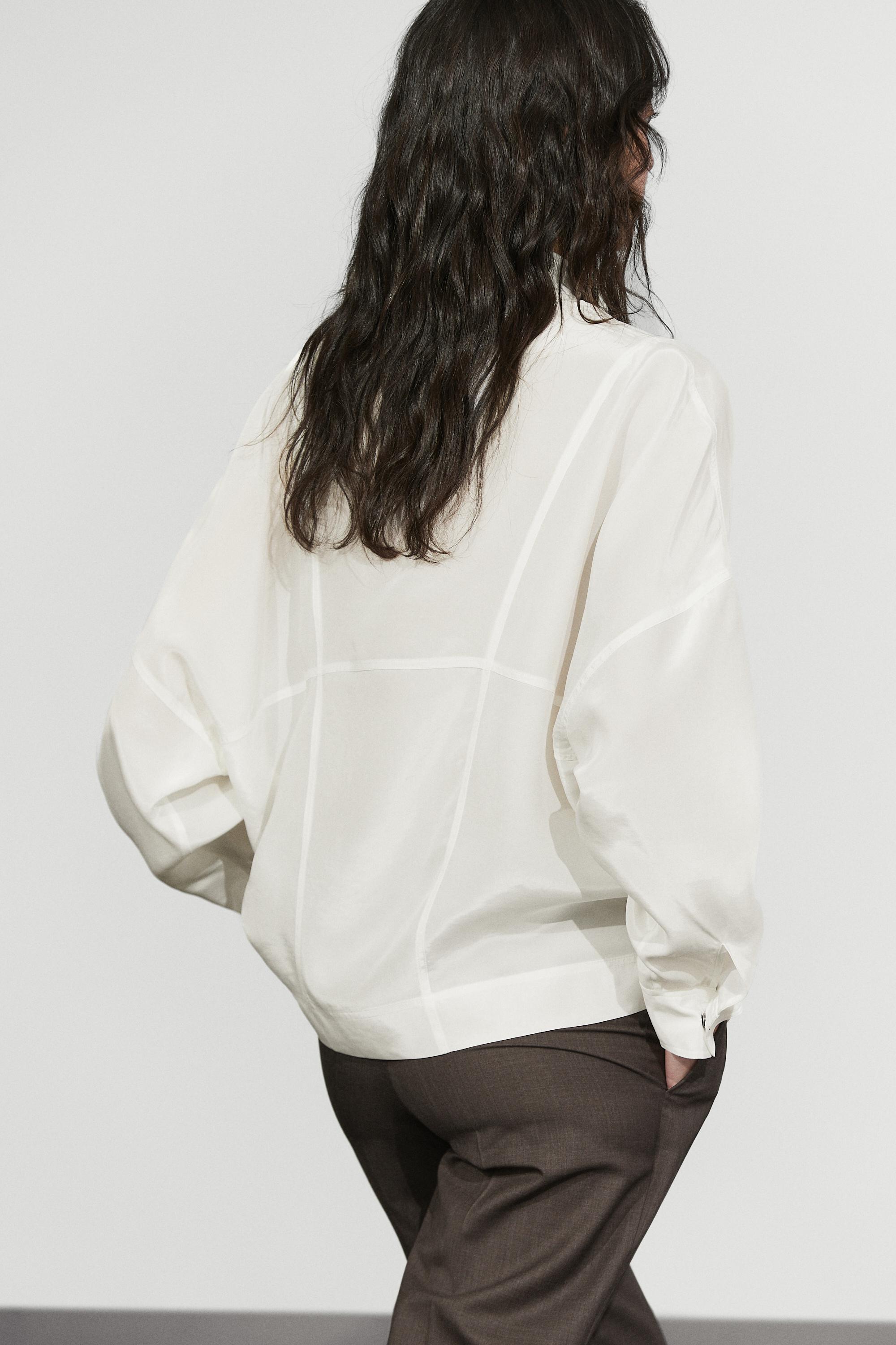 Massimo Dutti Hakim yaka çıtçıtlı gömlek