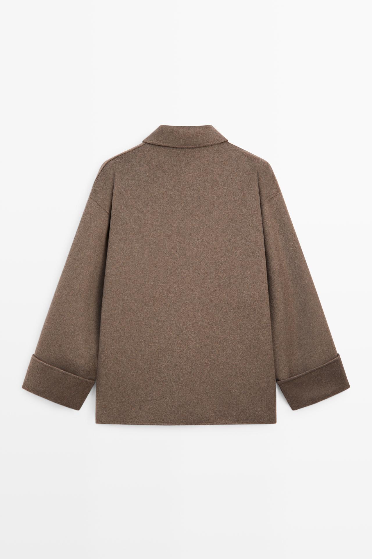 Wool-blend trench coat — MOLE BROWN