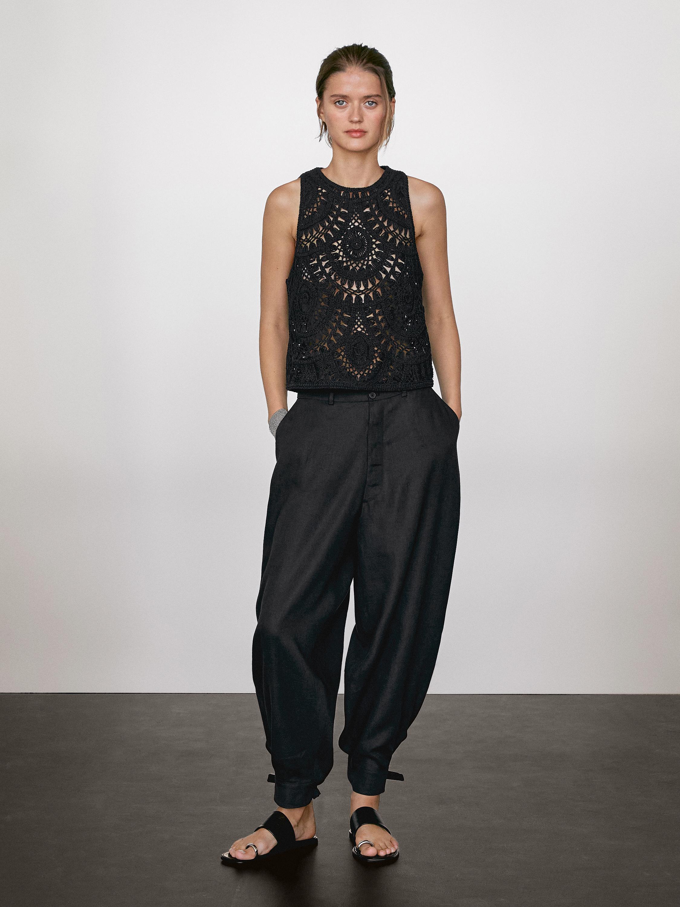 Top punto crochet