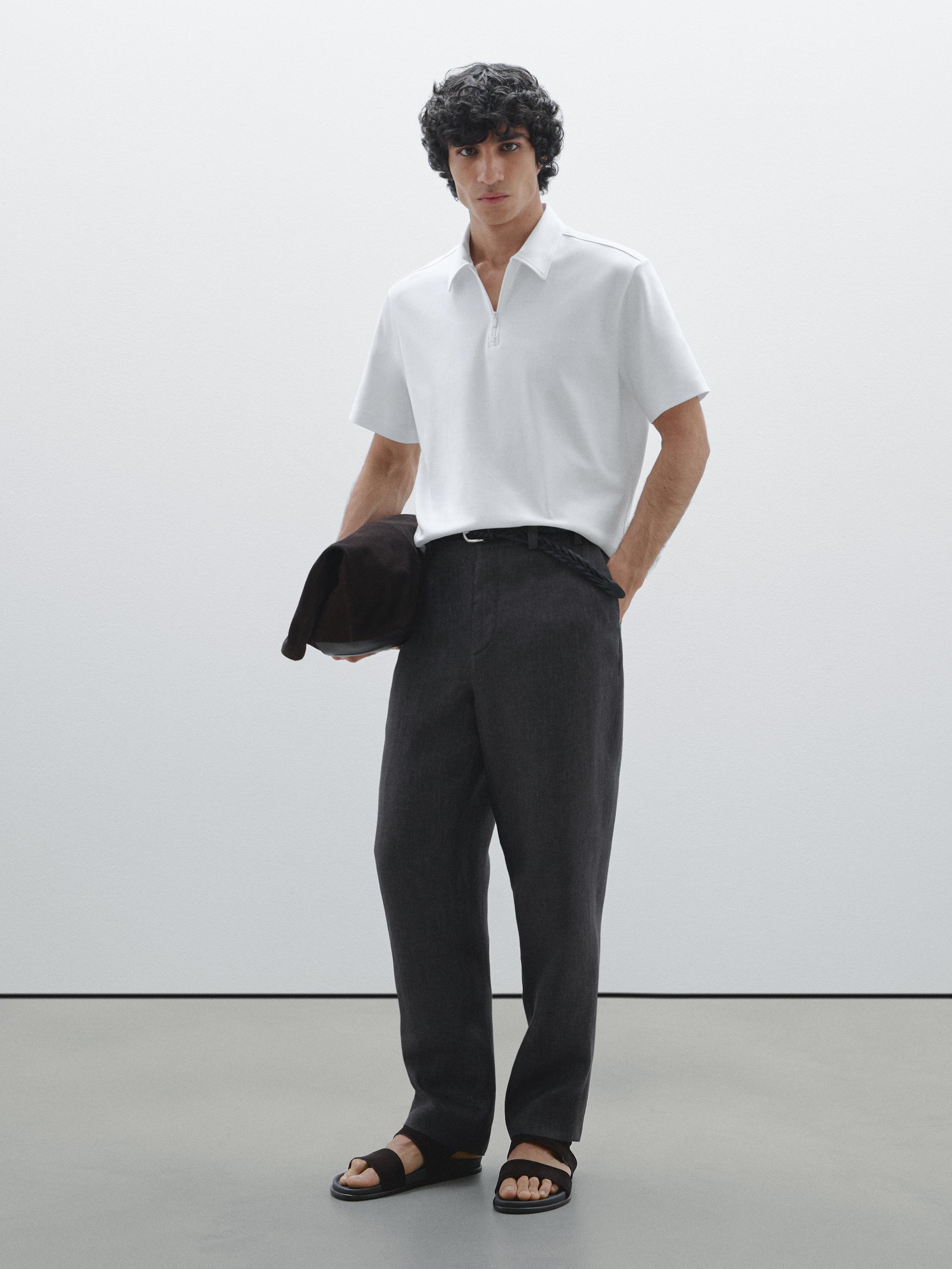 Polo 100 % coton à manches courtes