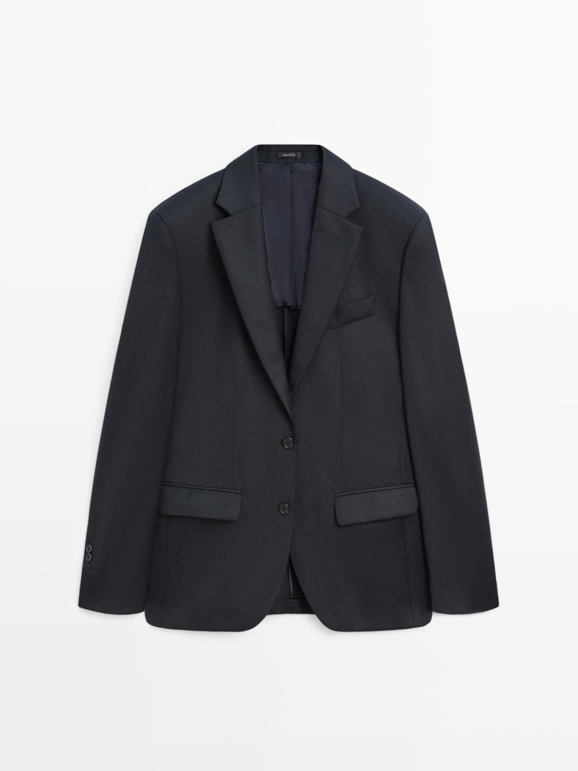 American wool blend flannel suit