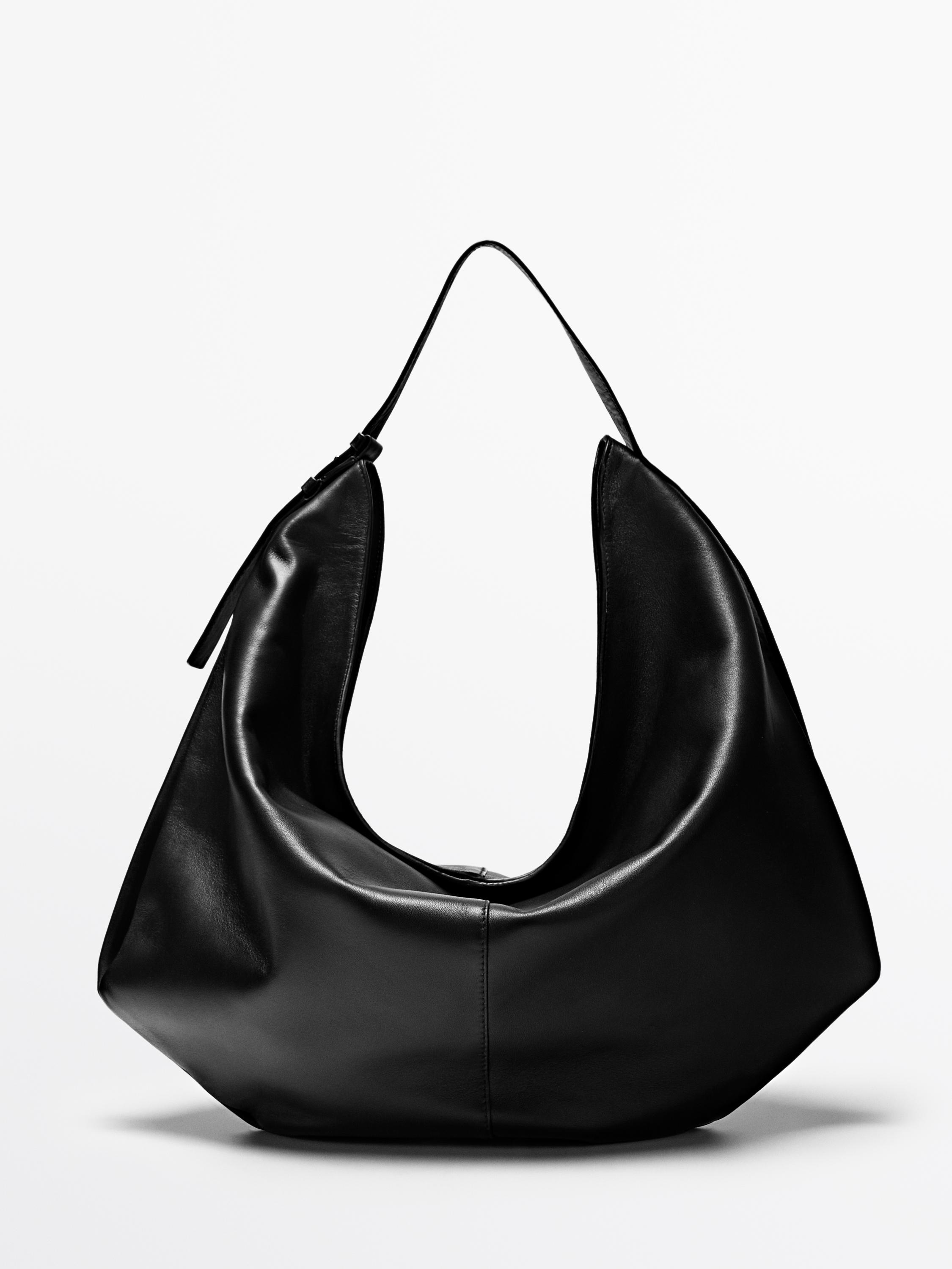 Sac moyen en cuir nappa
