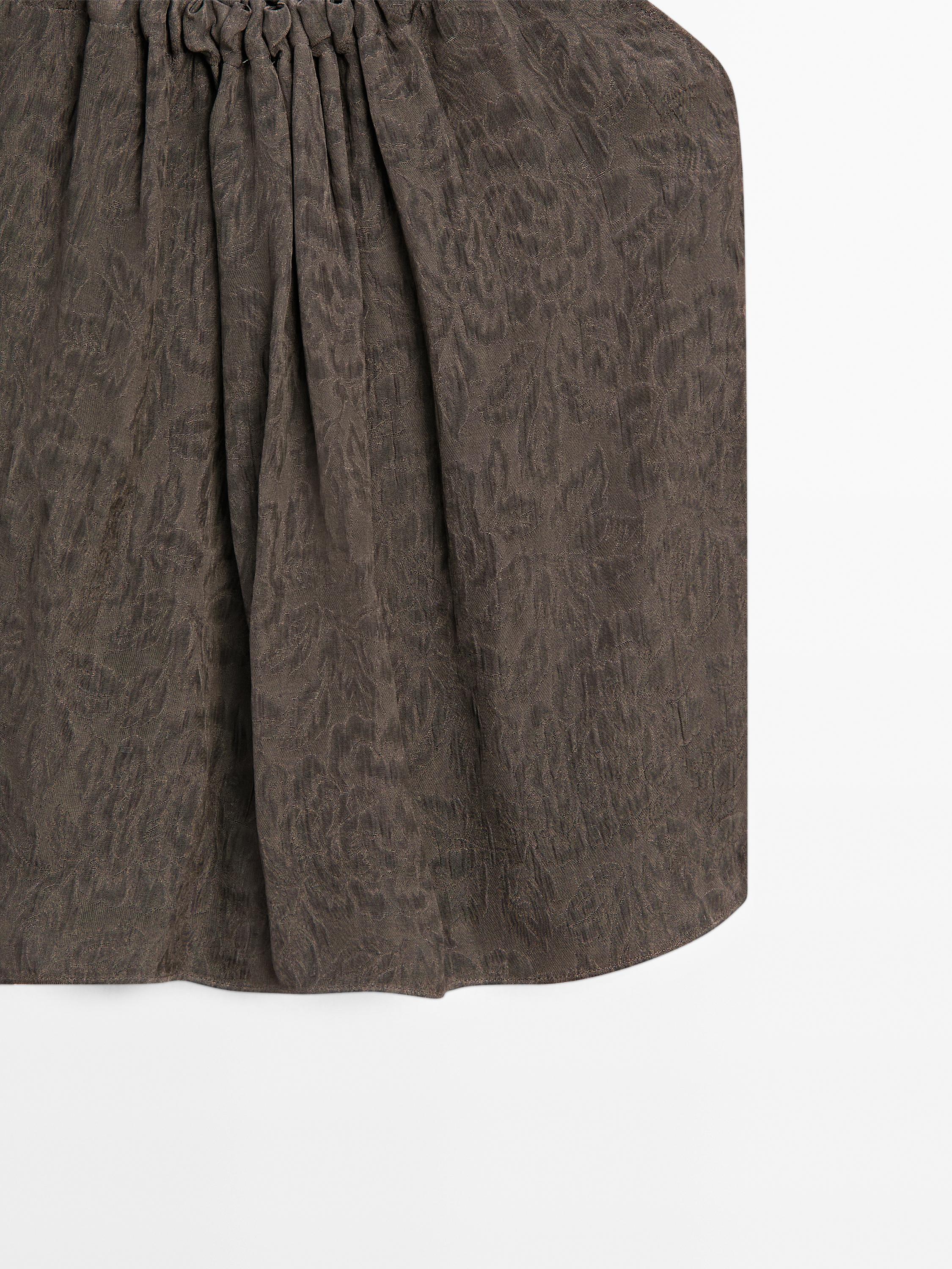 Flowing jacquard strappy top